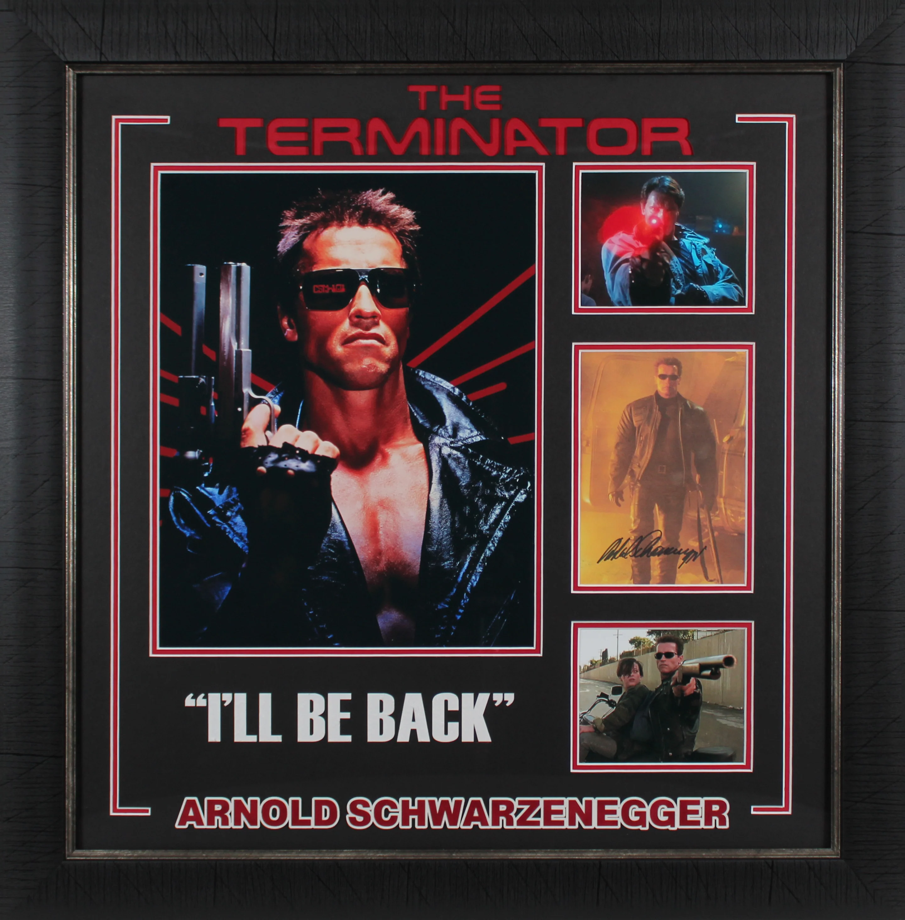 Arnold Schwarzenegger Terminator Authentic Signed Framed Display Autographed BAS - Image 2