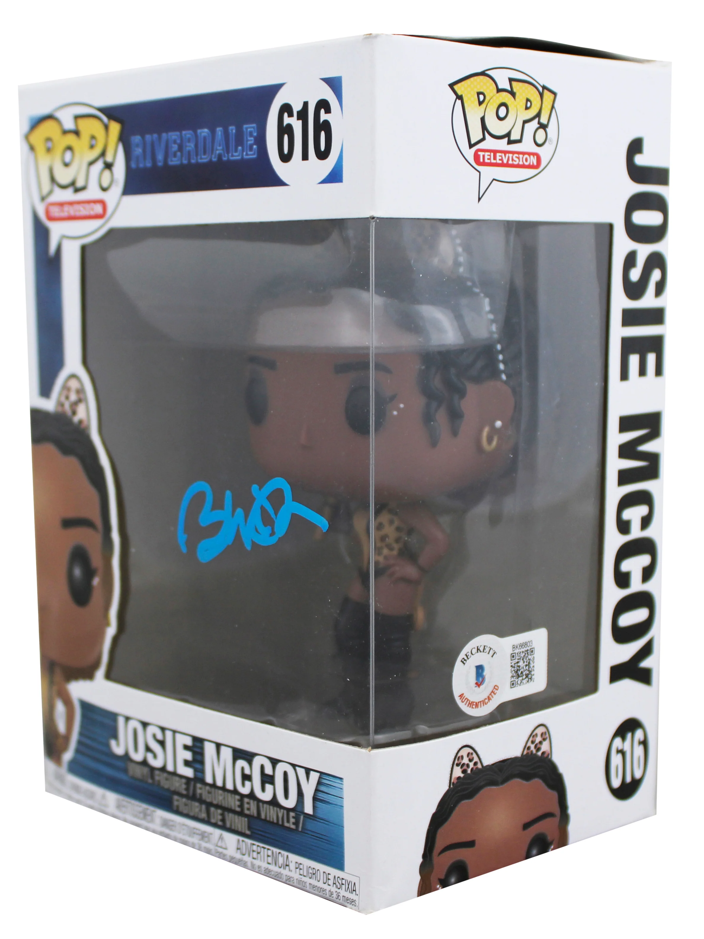 Ashleigh Murray Riverdale Signed Josie McCoy #616 Funko Pop Figure BAS #BK66803 - Image 3