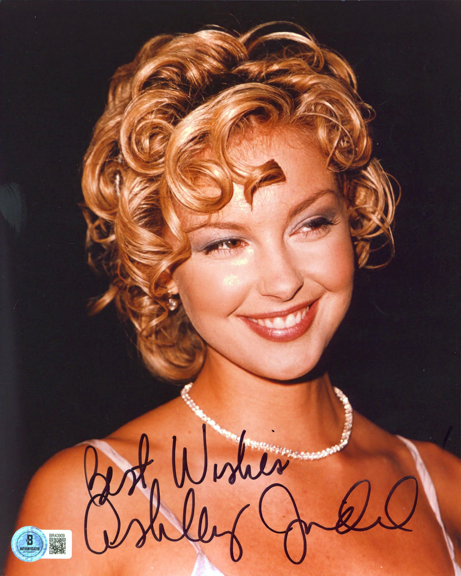Ashley Judd Heat "Best Wishes" Authentic Signed 8x10 Vertical Photo BAS #BR43909 - Image 2