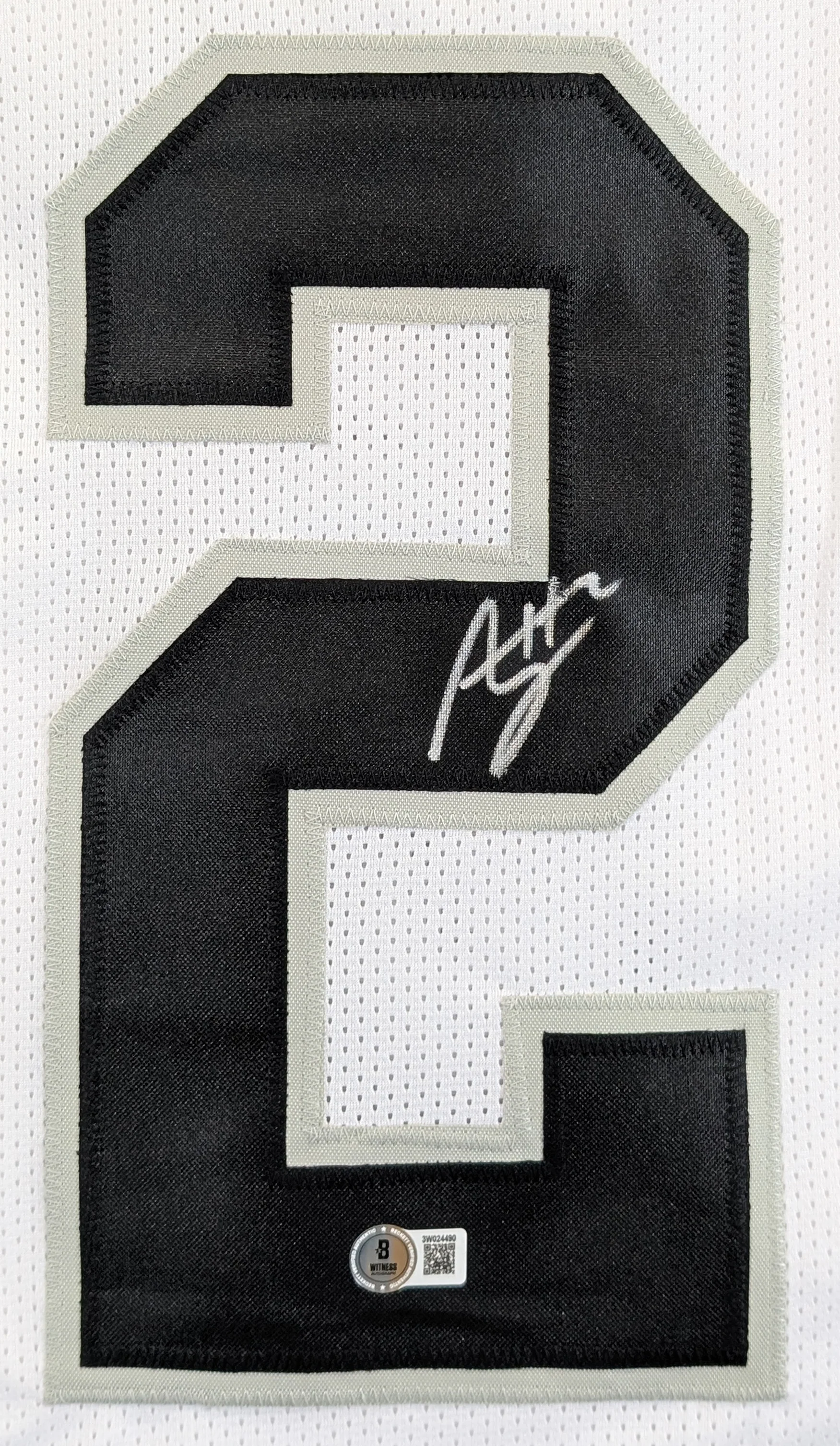 Ashton Jeanty Authentic Signed White Pro Style Jersey Autographed BAS Witnessed - Image 3
