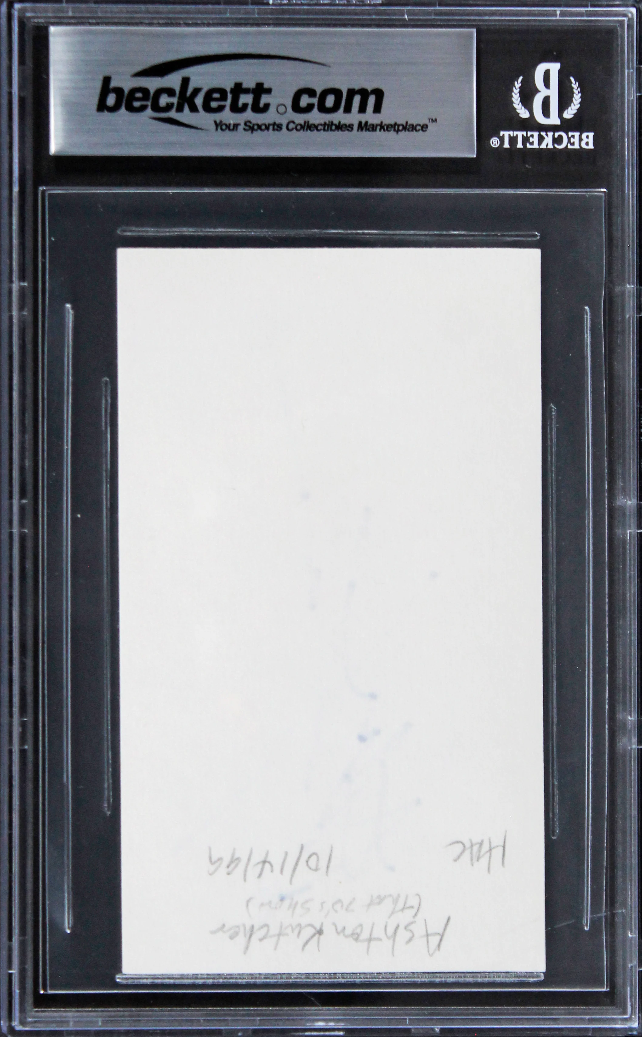 Ashton Kutcher That 70's Show Authentic Signed 3x5 Index Card BAS Slabbed 2 - Image 3