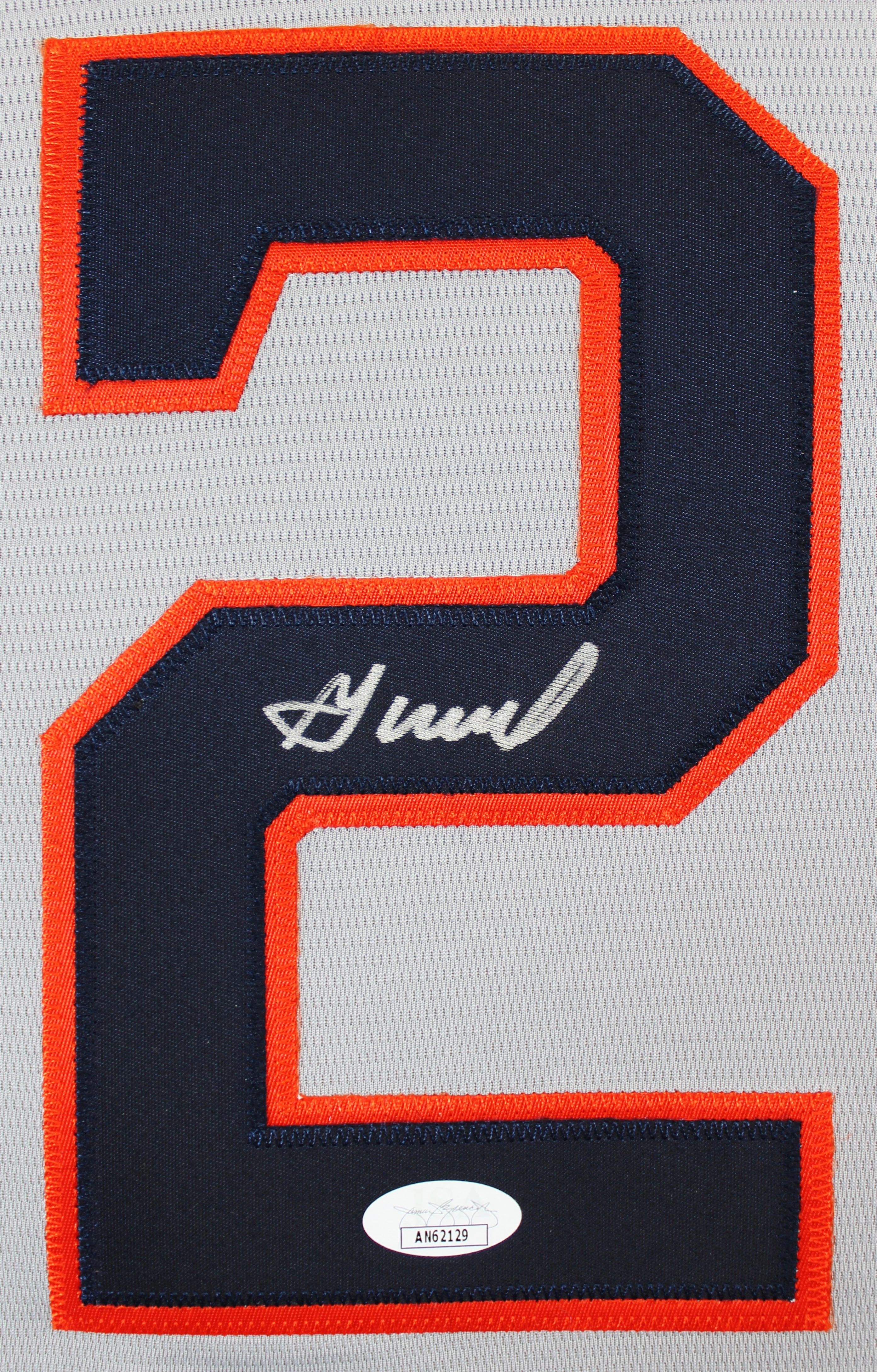 Astros Jose Altuve Authentic Signed Grey Nike Jersey Autographed JSA - Image 3