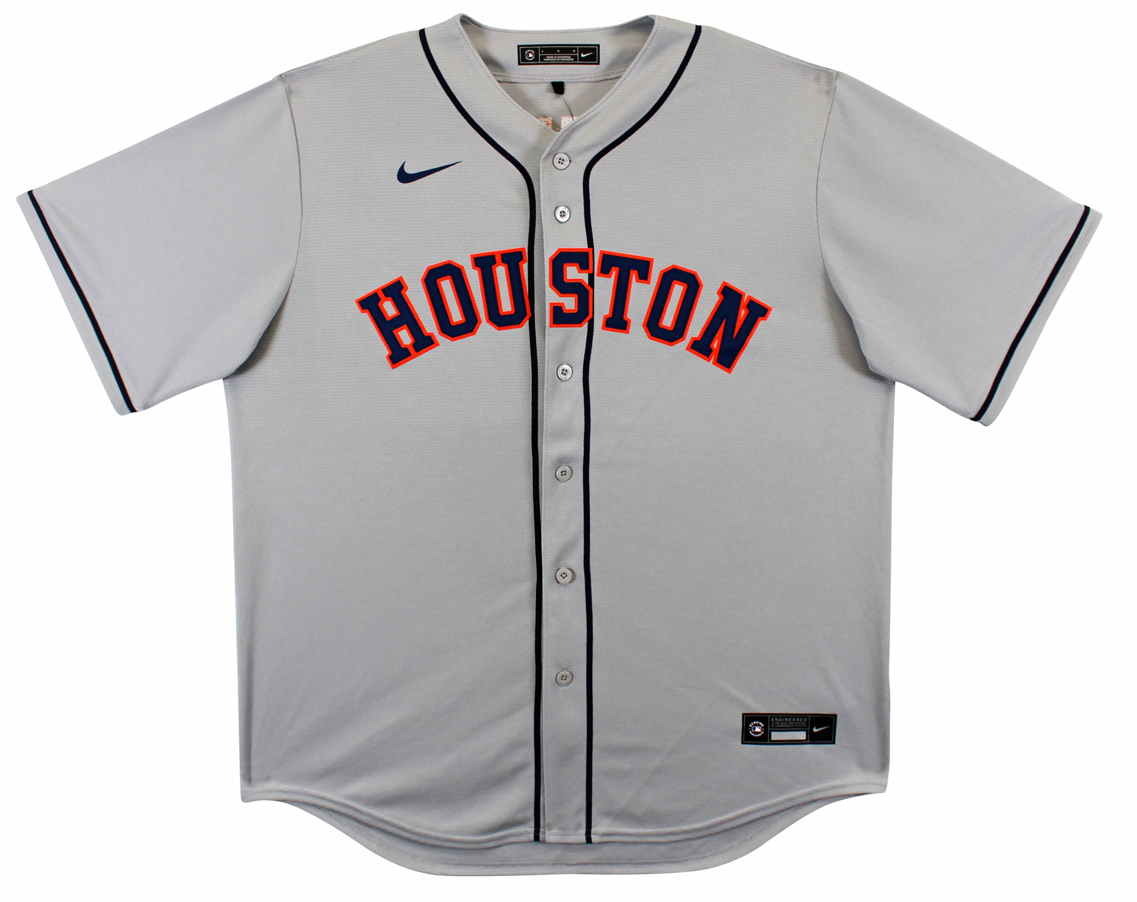 Astros Jose Altuve Authentic Signed Grey Nike Jersey Autographed JSA - Image 4