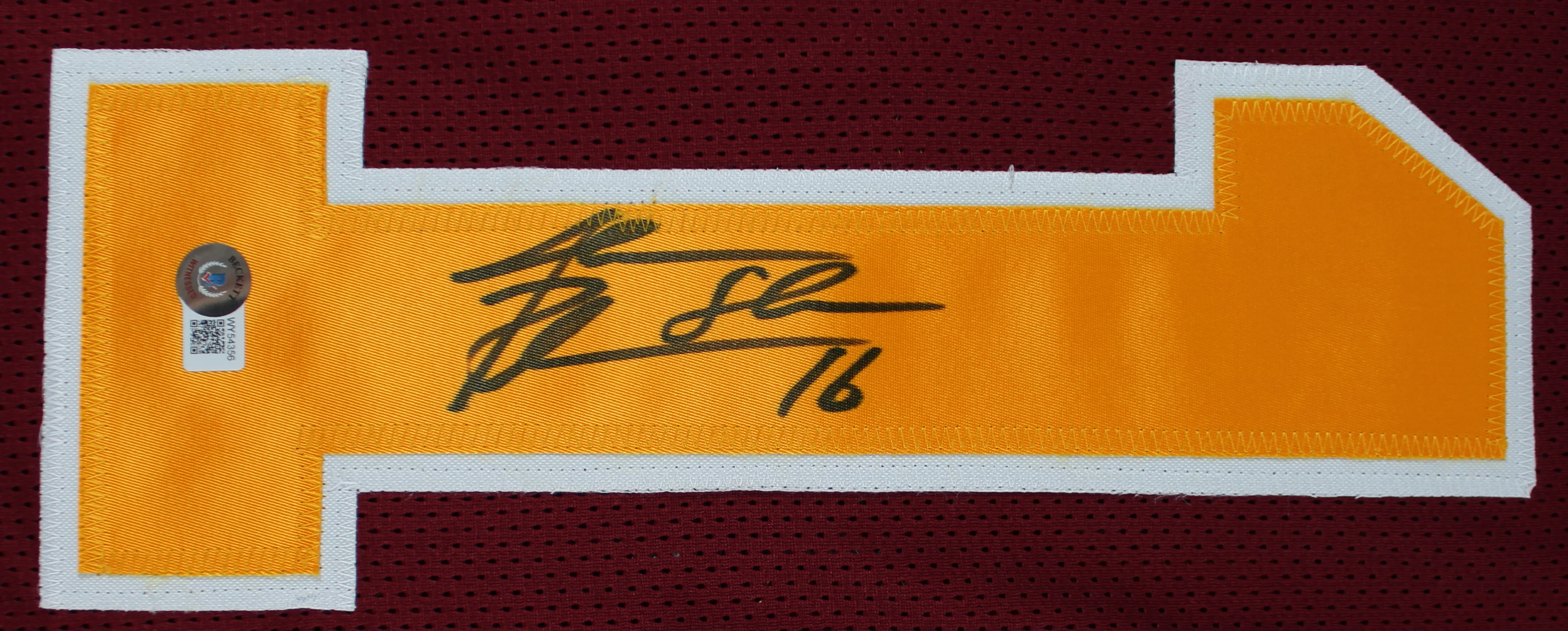 ASU Jake Plummer Signed Maroon Pro Style Jersey Signed on #1 BAS Witnessed - Image 3