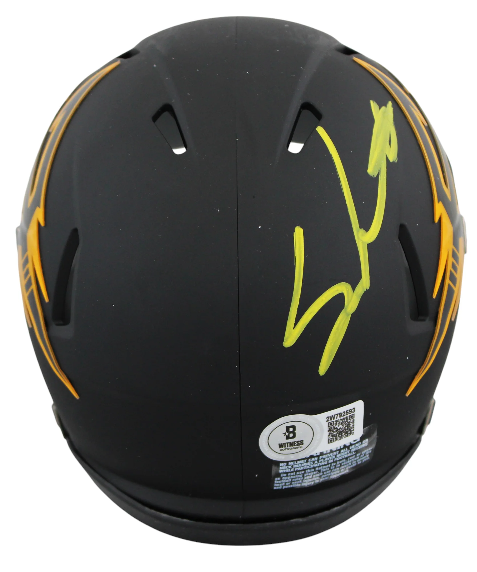 ASU Sam Leavitt & Jordyn Tyson Signed Black Speed Mini Helmet W/ Case BAS Wit - Image 5