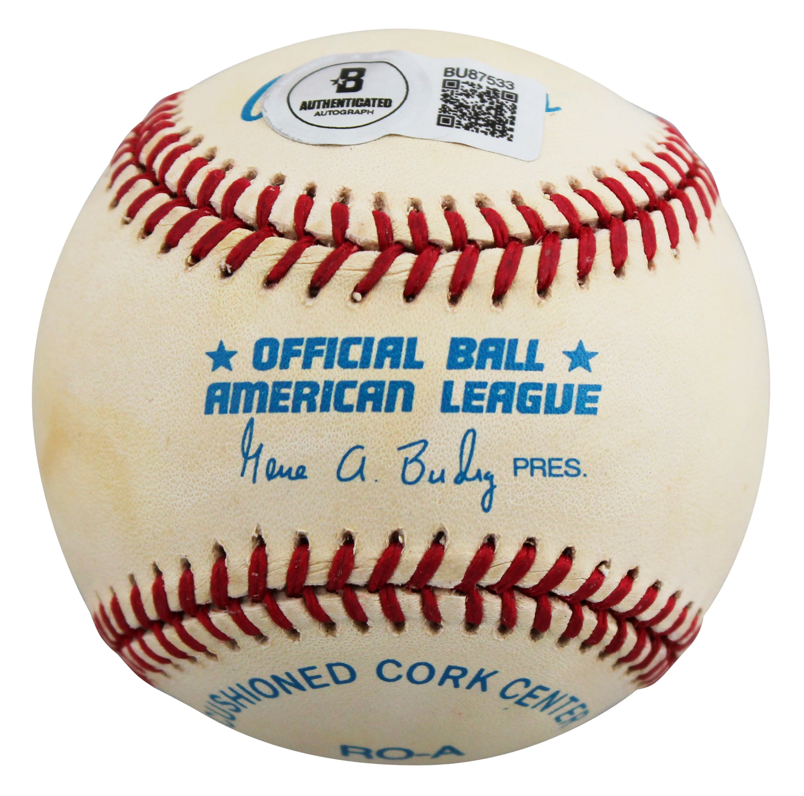 Athletics Jose Canseco "88 MVP" Signed Gene Budig OAL Baseball BAS #BU87533 - Image 8