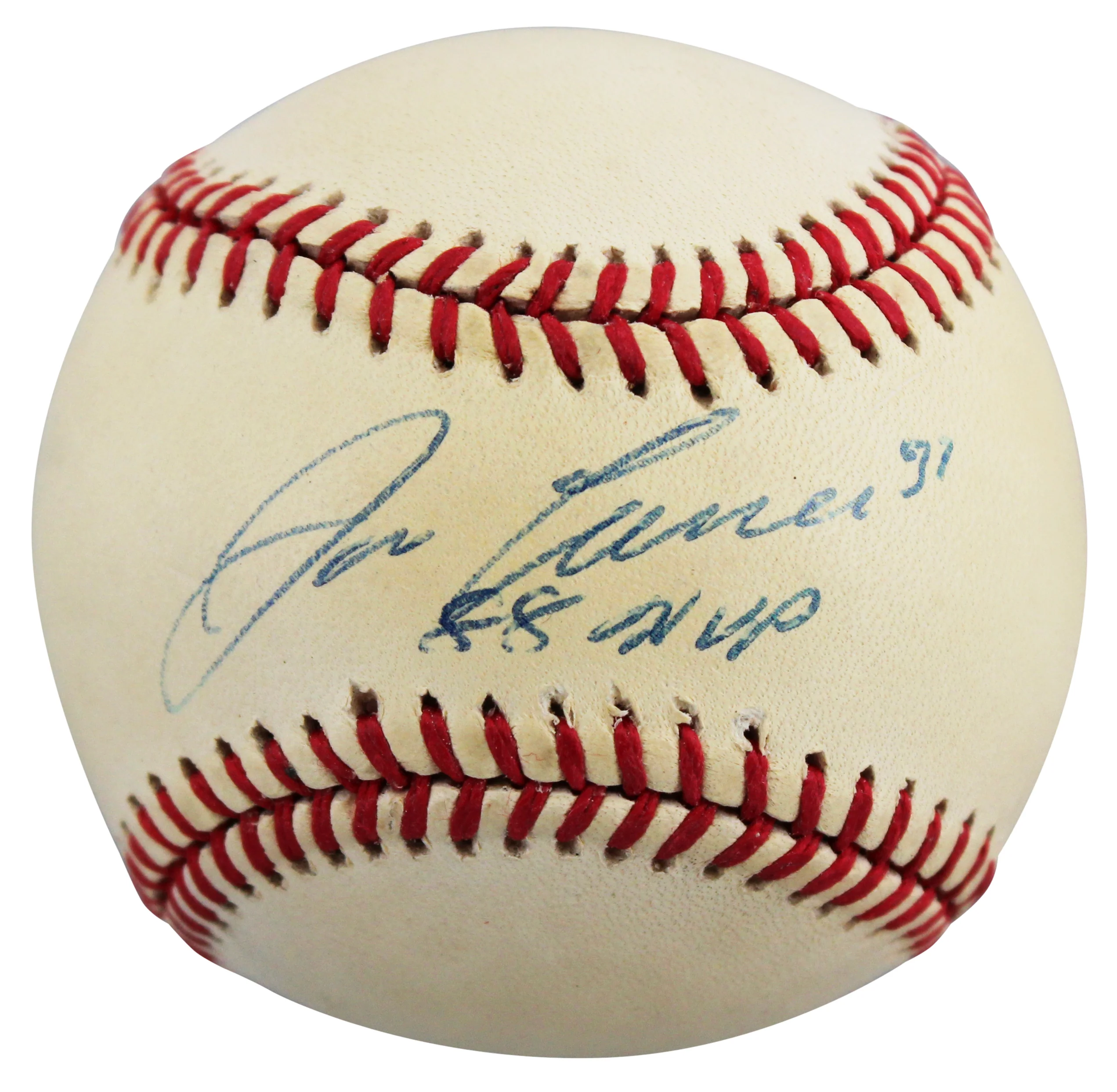 Athletics Jose Canseco "88 MVP" Signed Gene Budig OAL Baseball BAS #BU87534 - Image 3
