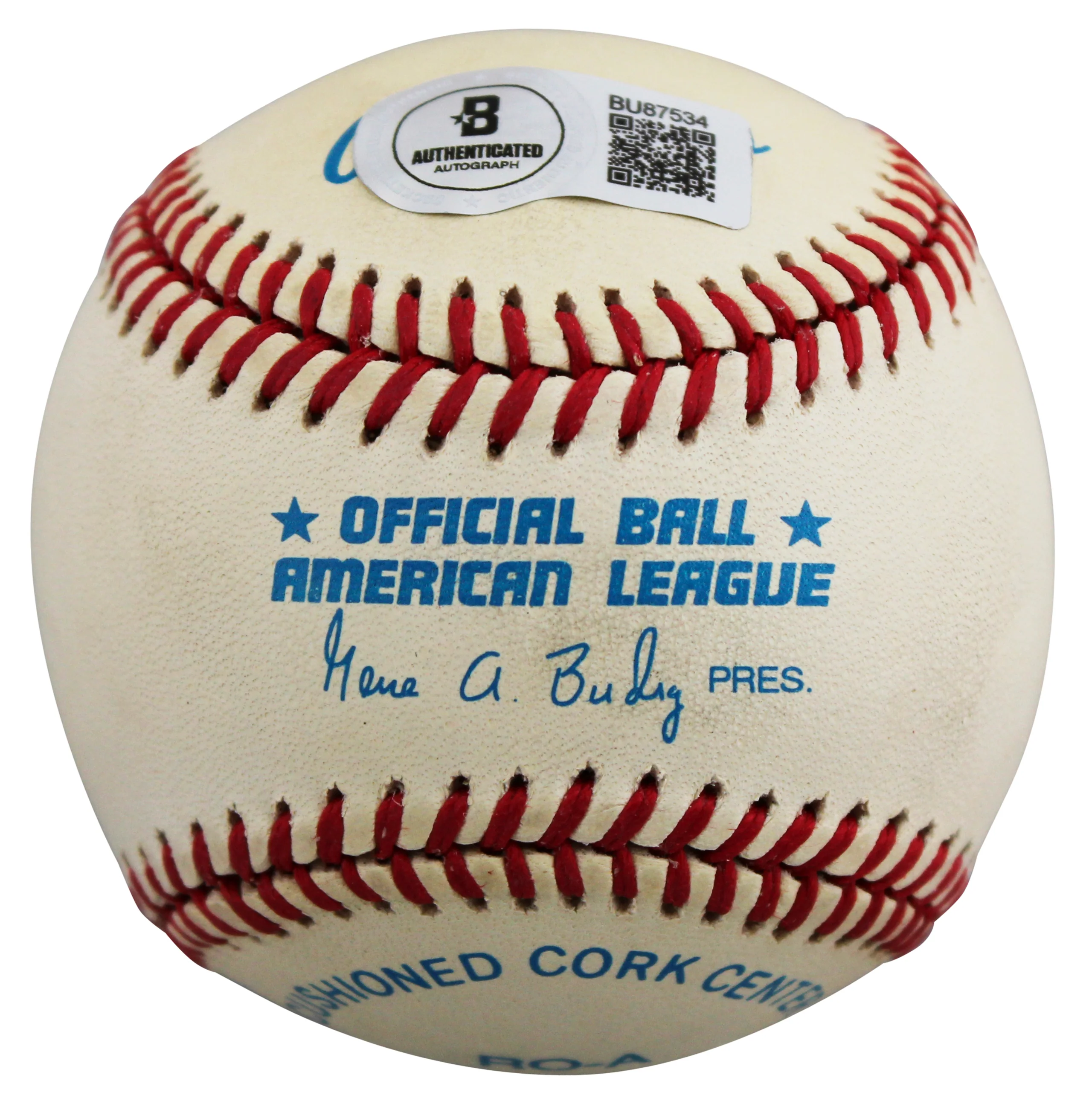 Athletics Jose Canseco "88 MVP" Signed Gene Budig OAL Baseball BAS #BU87534 - Image 8