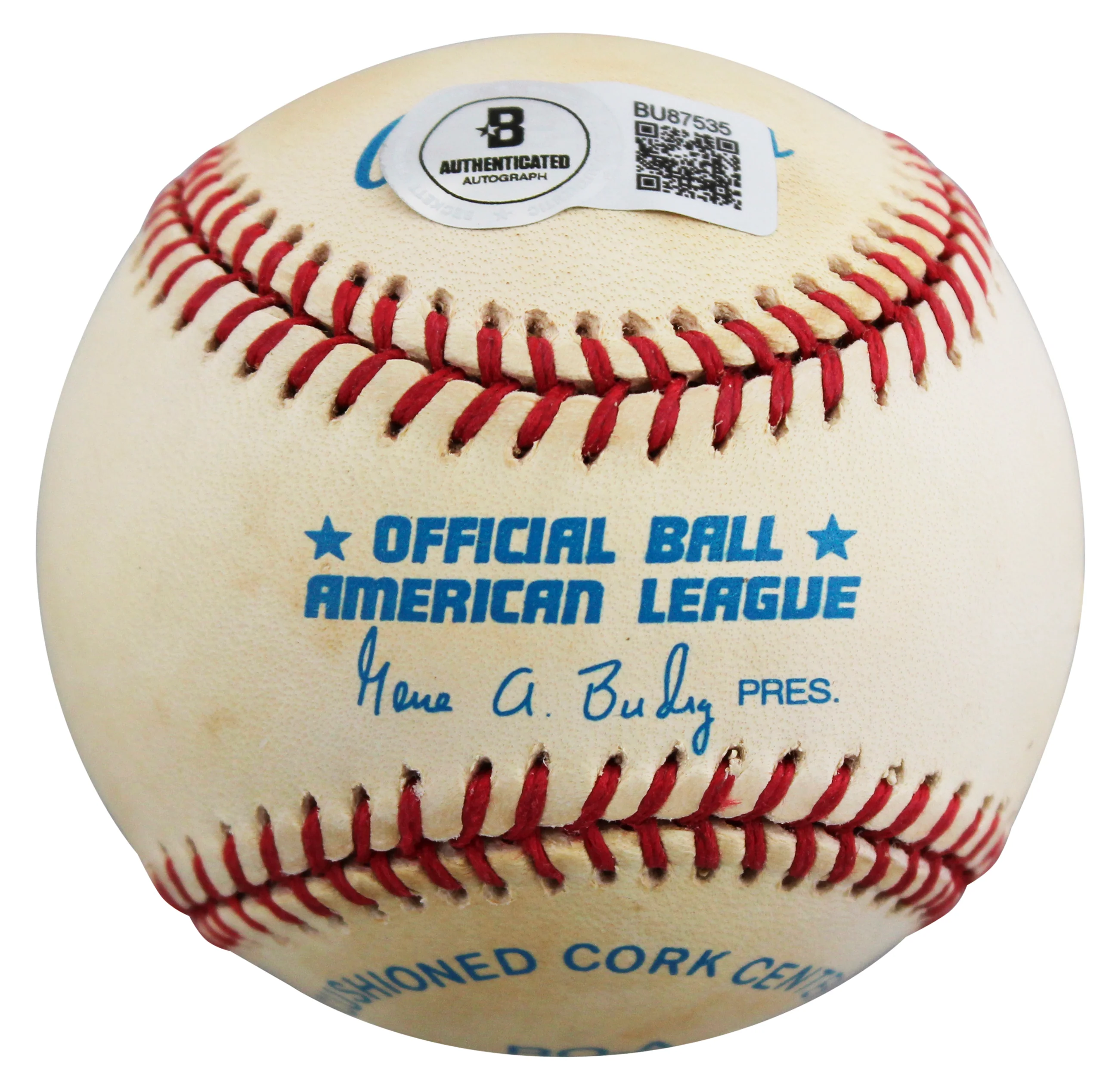 Athletics Jose Canseco "88 MVP" Signed Gene Budig OAL Baseball BAS #BU87535 - Image 8