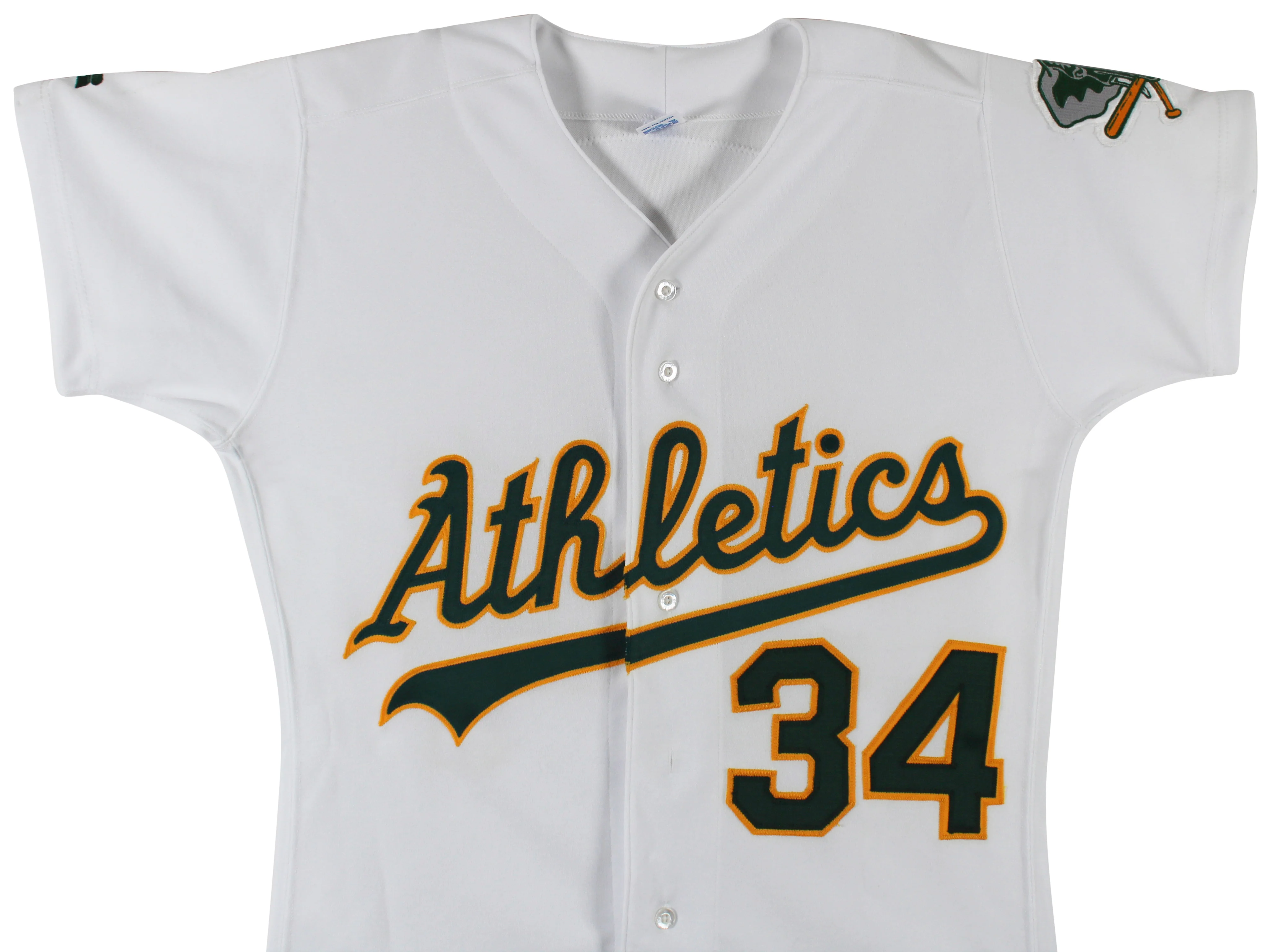 Athletics Rollie Fingers "HOF 92" Signed White Russell Athletic Jersey BAS - Image 7