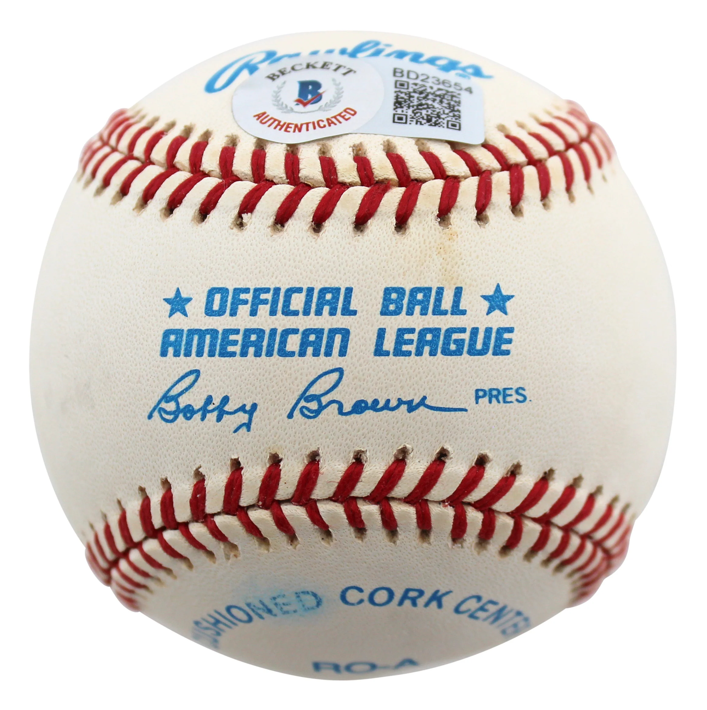 Athletics Steve McCatty Authentic Signed Oal Baseball Autographed w/ Case BAS - Image 4