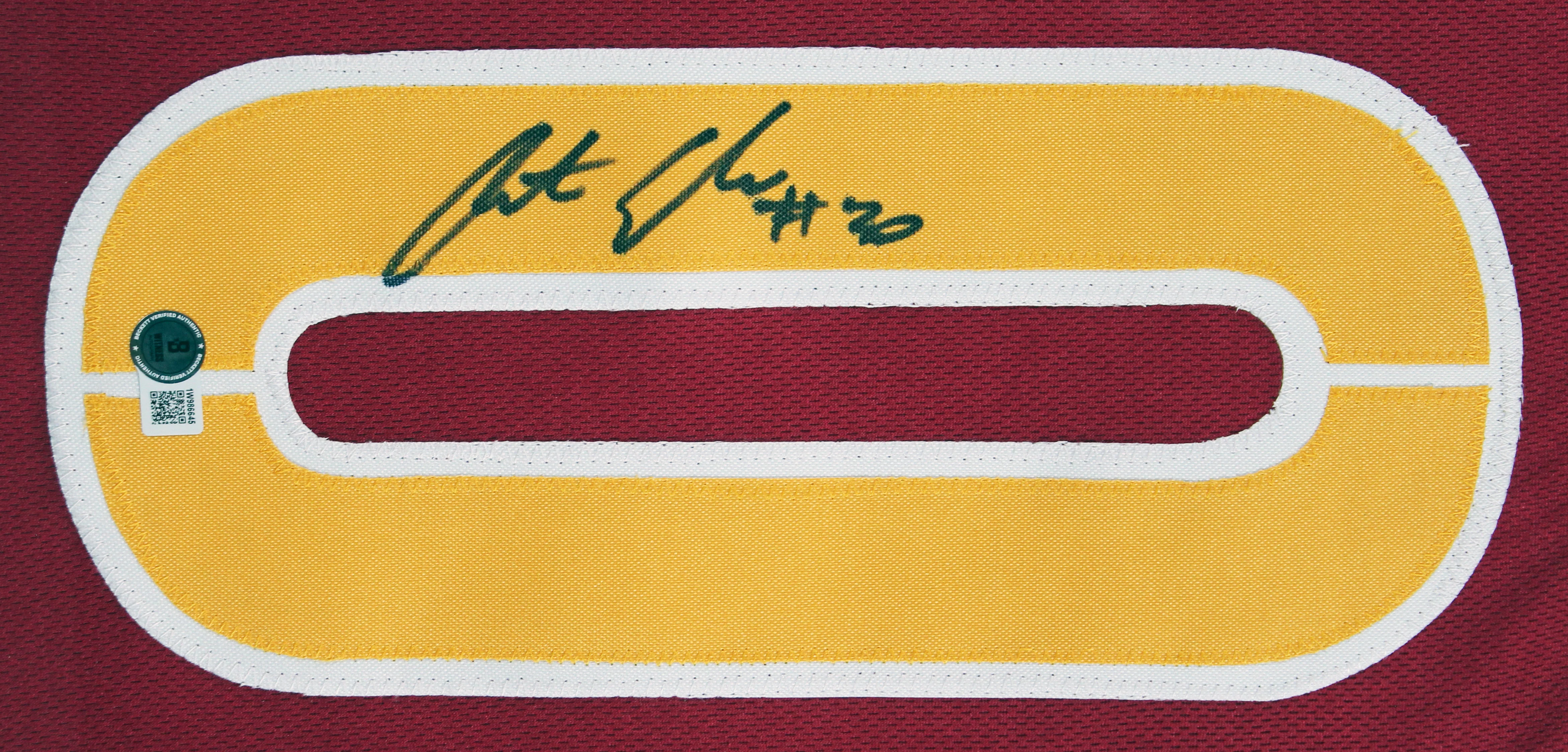 Austin Ekeler Authentic Signed Maroon Procut Style Framed Jersey BAS Witnessed - Image 3