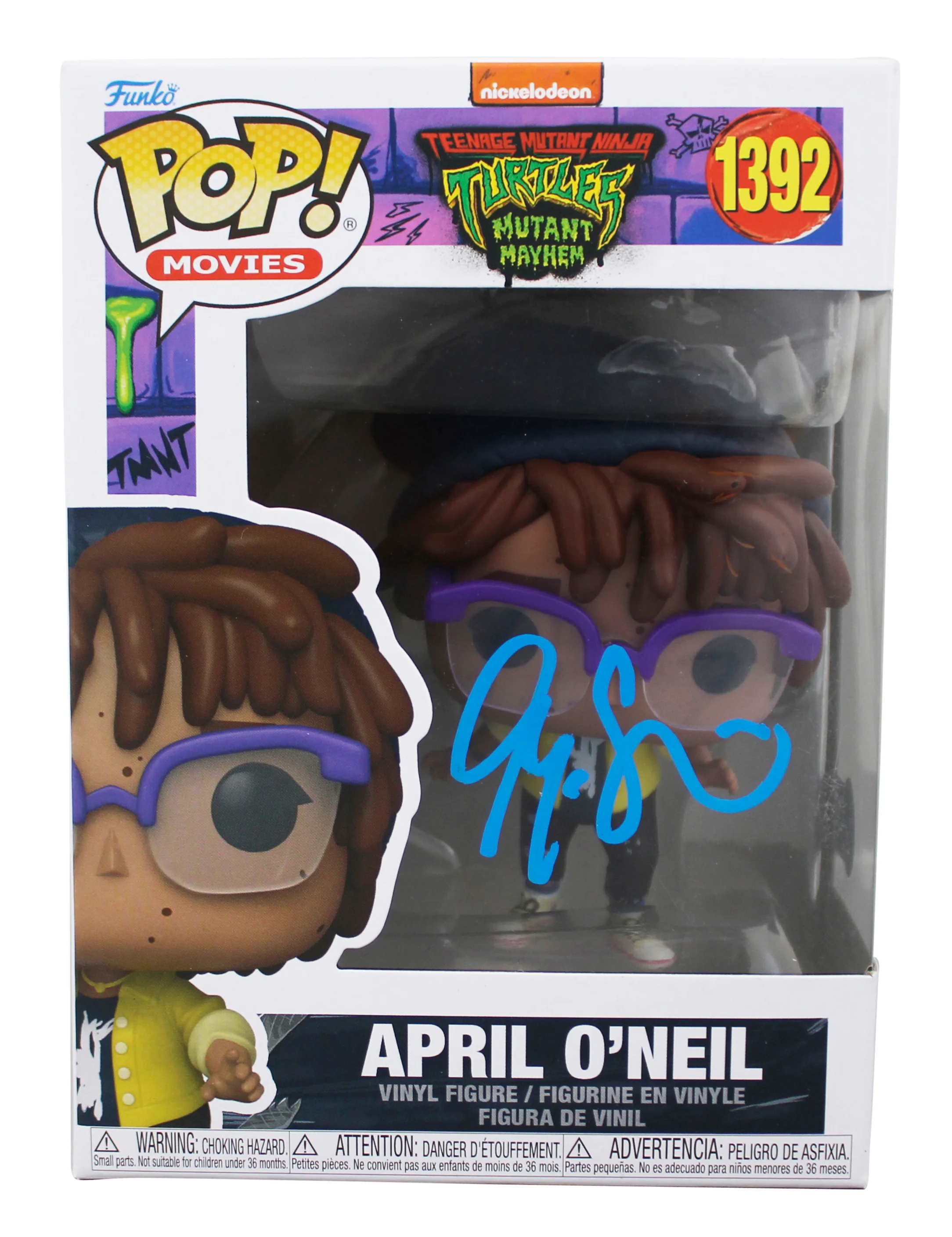 Ayo Edebiri TMNT Signed April O'Neil #1392 Funko Pop Vinyl Figure BAS #BR40961 - Image 2