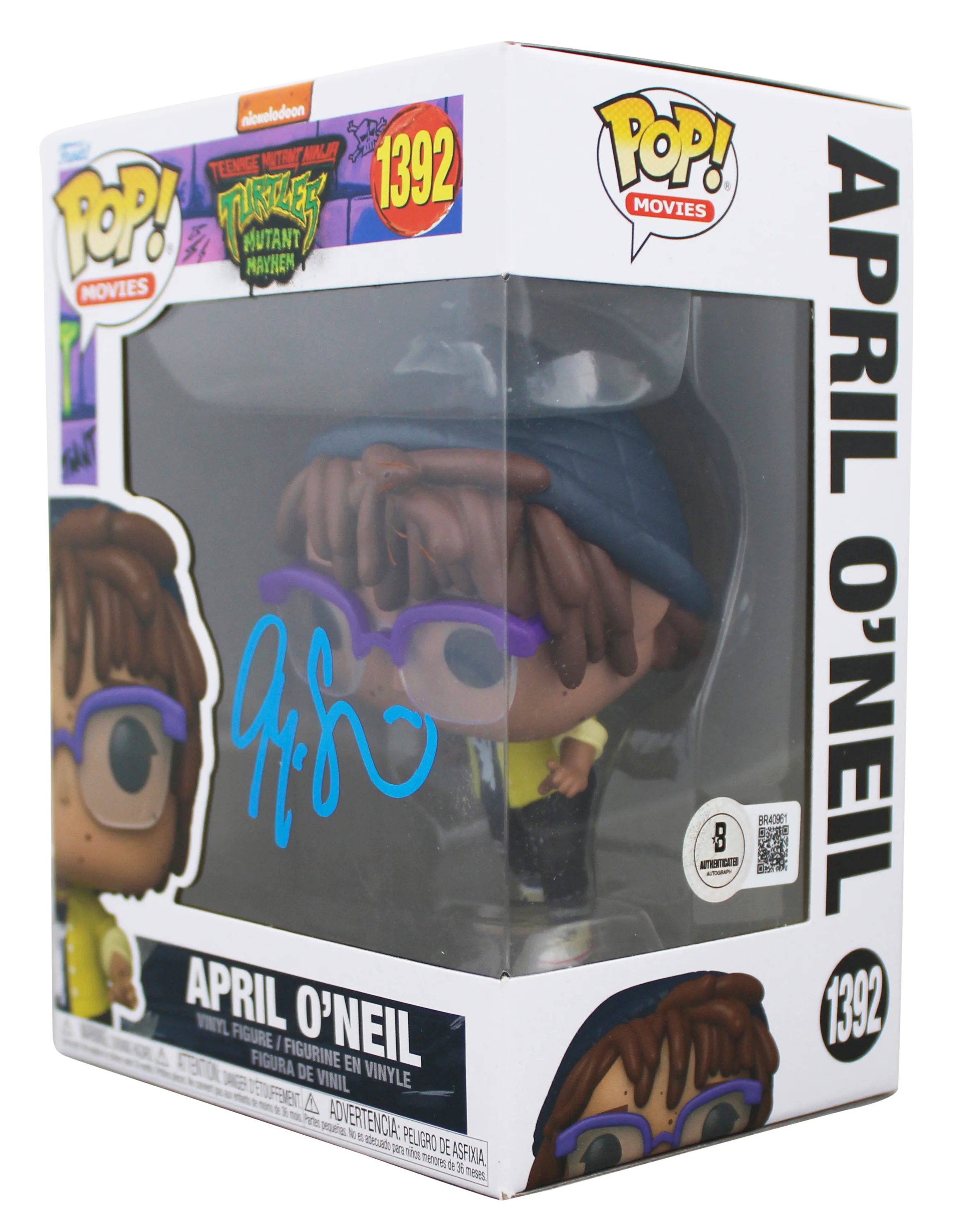 Ayo Edebiri TMNT Signed April O'Neil #1392 Funko Pop Vinyl Figure BAS #BR40961 - Image 3