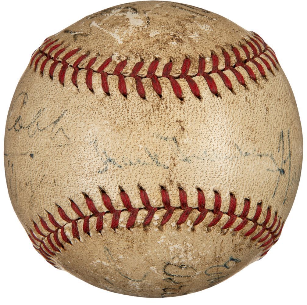Babe Ruth Cobb Wagner & More Signed Official National League Baseball PSA+BAS - Image 5