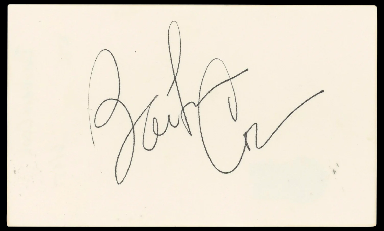 Barbara Cook Authentic Signed 3x5 Index Card Autographed BAS #BP50609