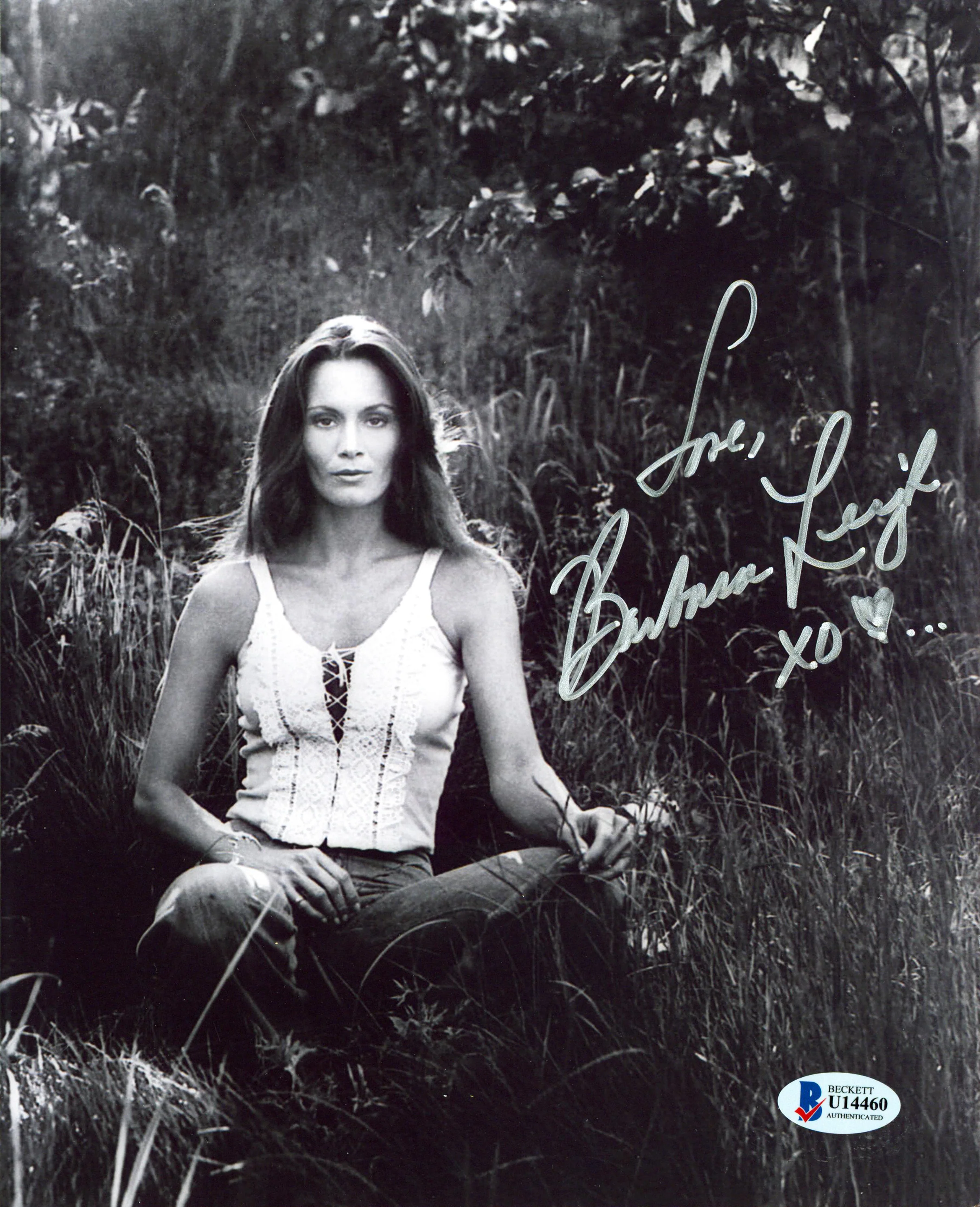 Barbara Leigh Vampirella "Love XO" Authentic Signed 8x10 Sexy Photo BAS #U14460