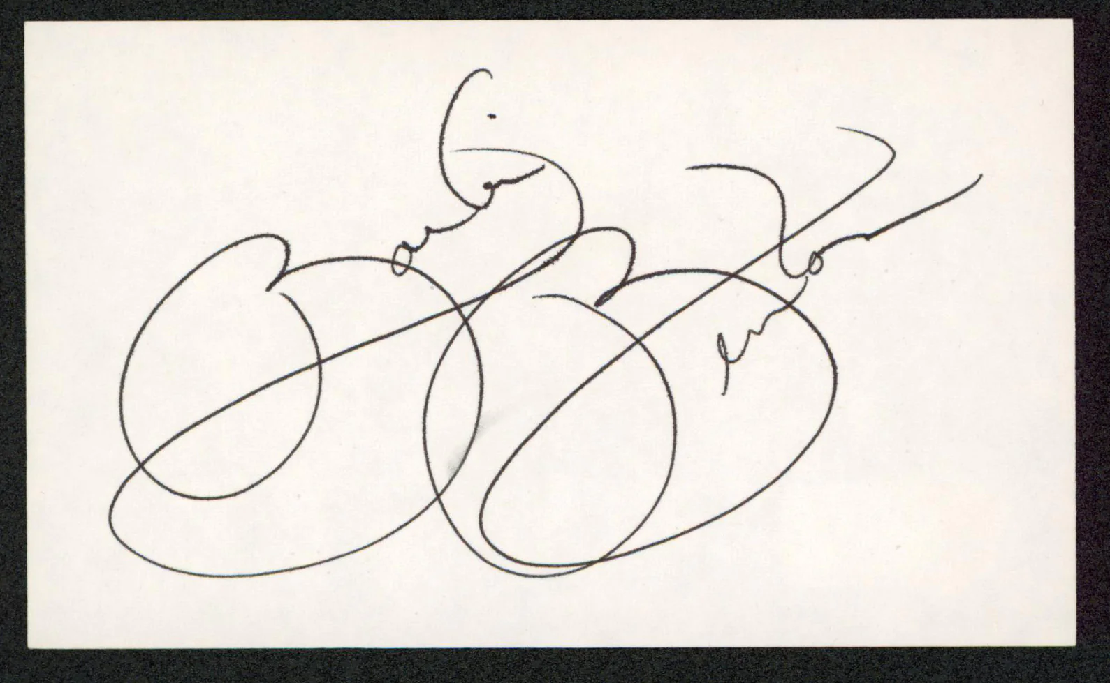 Barbi Benton X-Ray Authentic Signed 3x5 Index Card Autographed BAS #BW70109 - Image 2