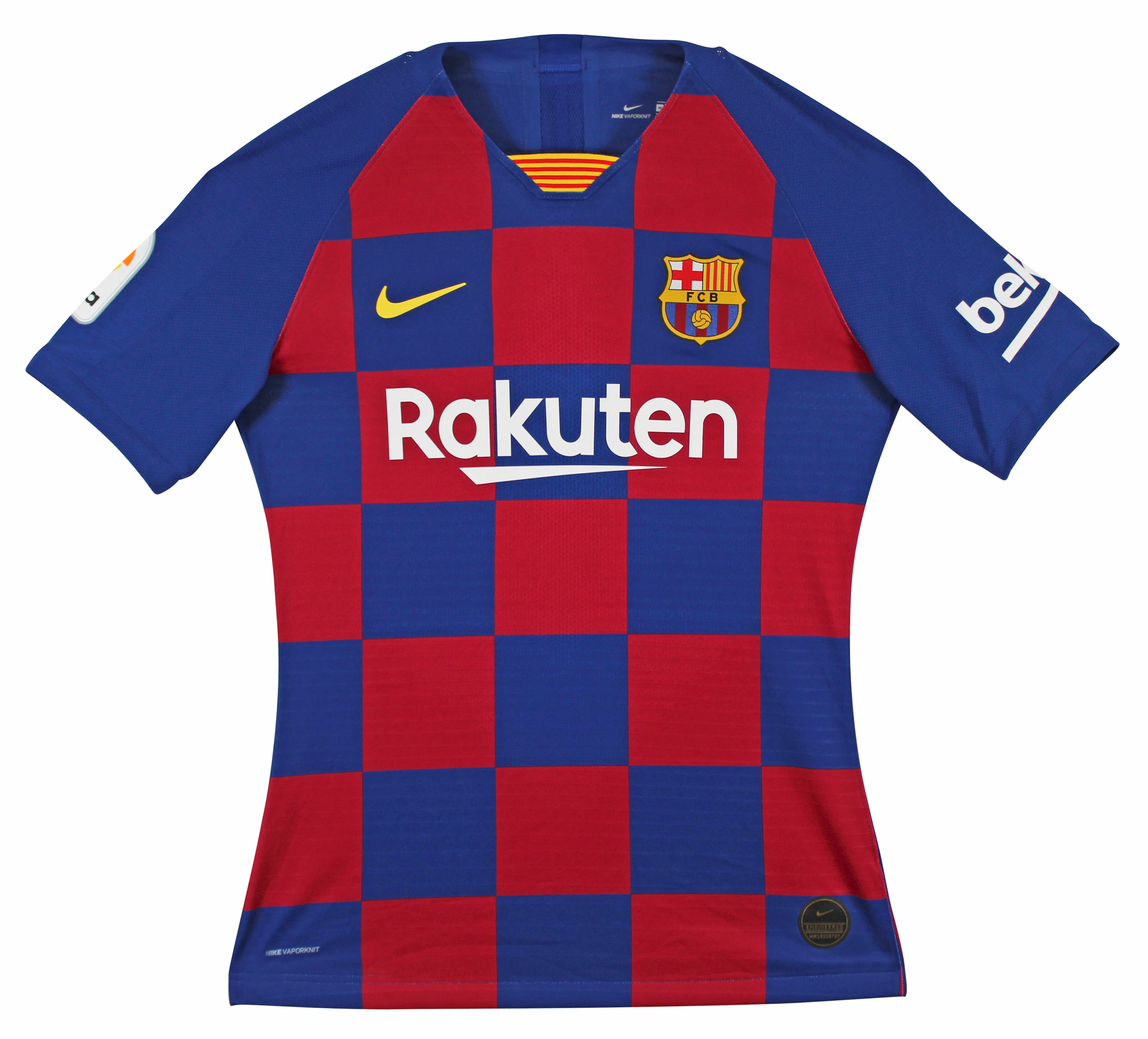 Barcelona Lionel Messi Authentic Signed Blue & Red Checkerboard Nike Jersey BAS - Image 4