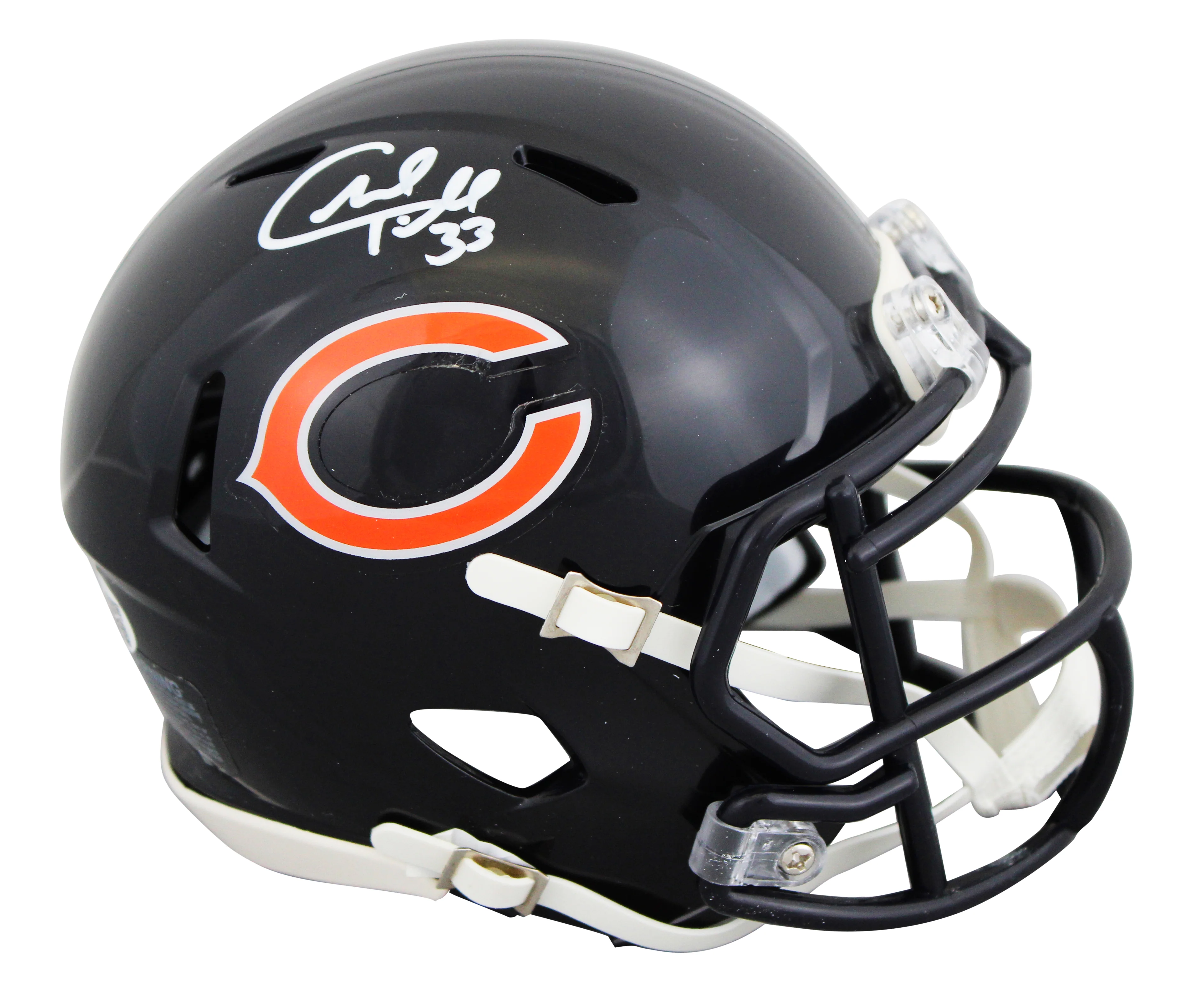 Bears Charles Tillman Authentic Signed Speed Mini Helmet W/ Case JSA Witnessed - Image 3