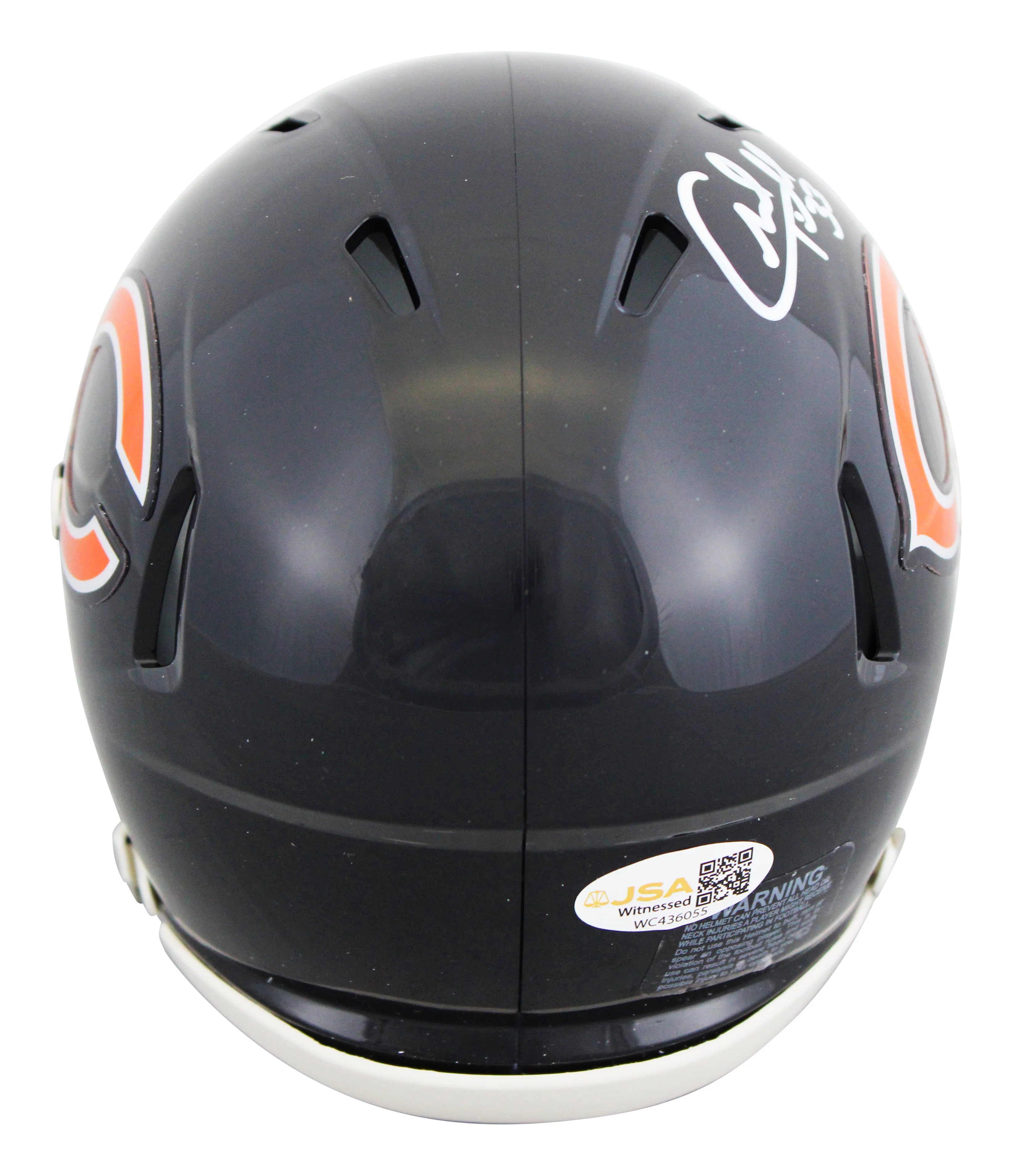 Bears Charles Tillman Authentic Signed Speed Mini Helmet W/ Case JSA Witnessed - Image 4