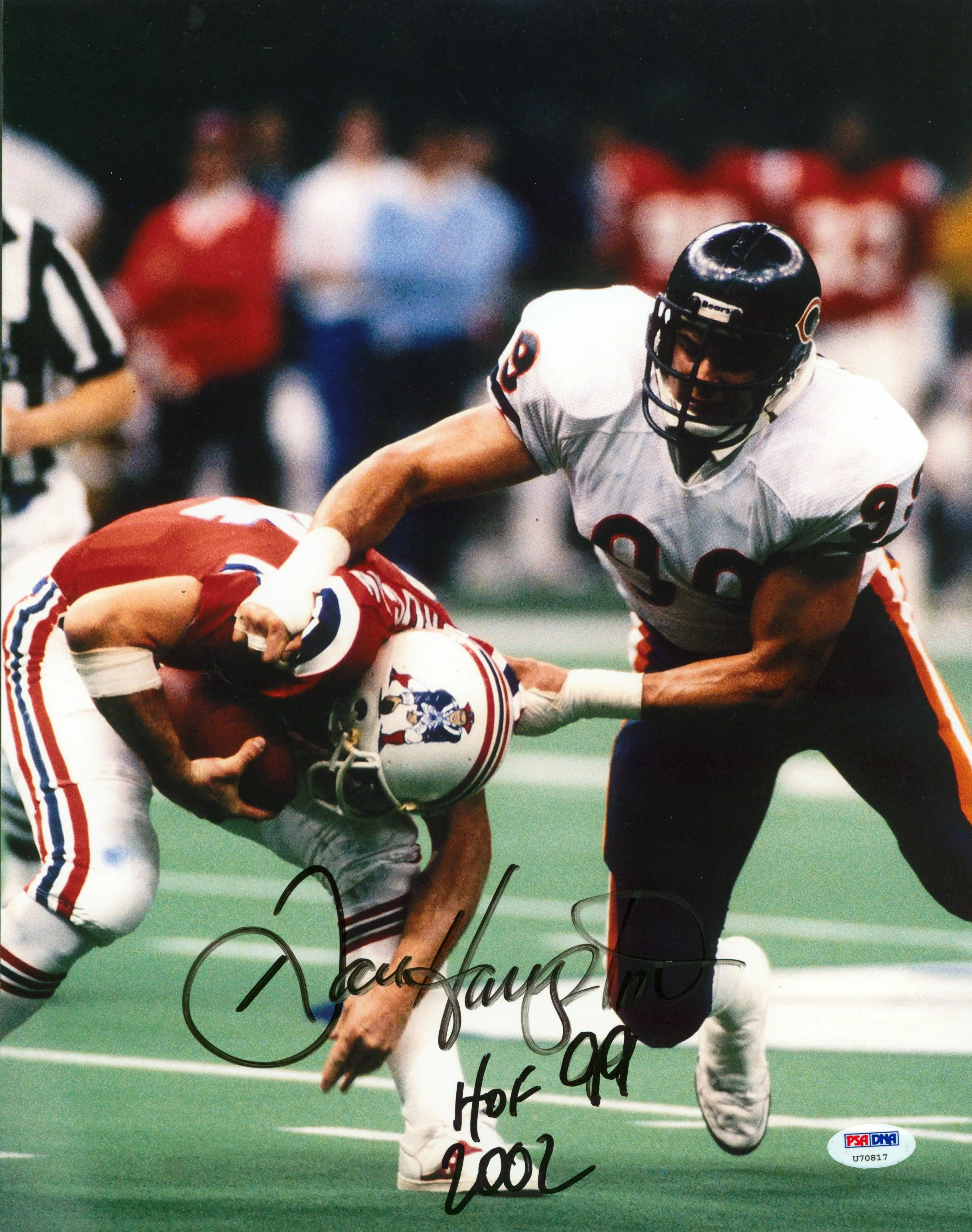 Bears Dan Hampton "HOF 2002" Authentic Signed 11x14 Photo PSA/DNA #U70817 - Image 2