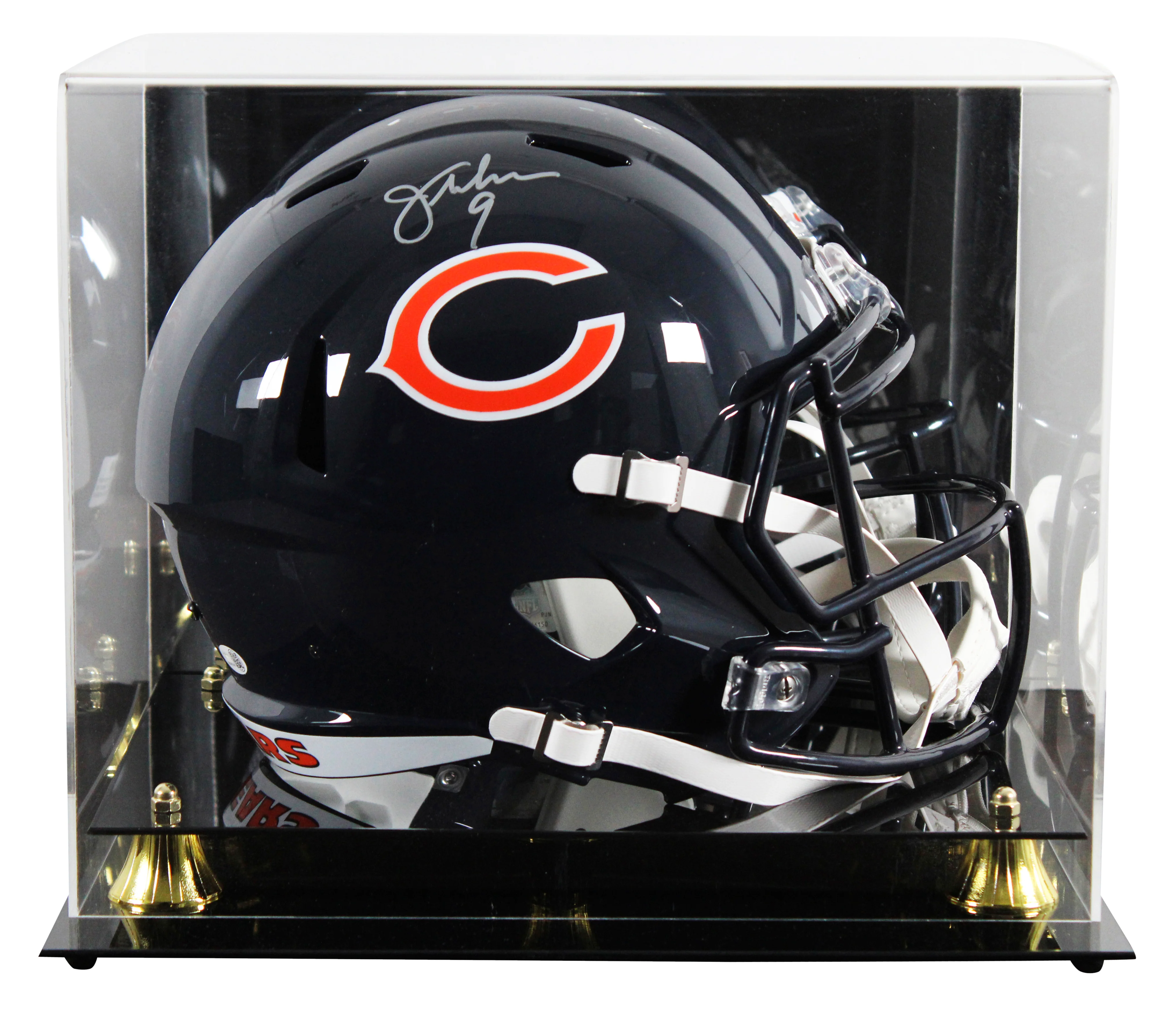 Bears Jim McMahon Signed Full Size Speed Rep Helmet W/ Case JSA Witness - Image 2