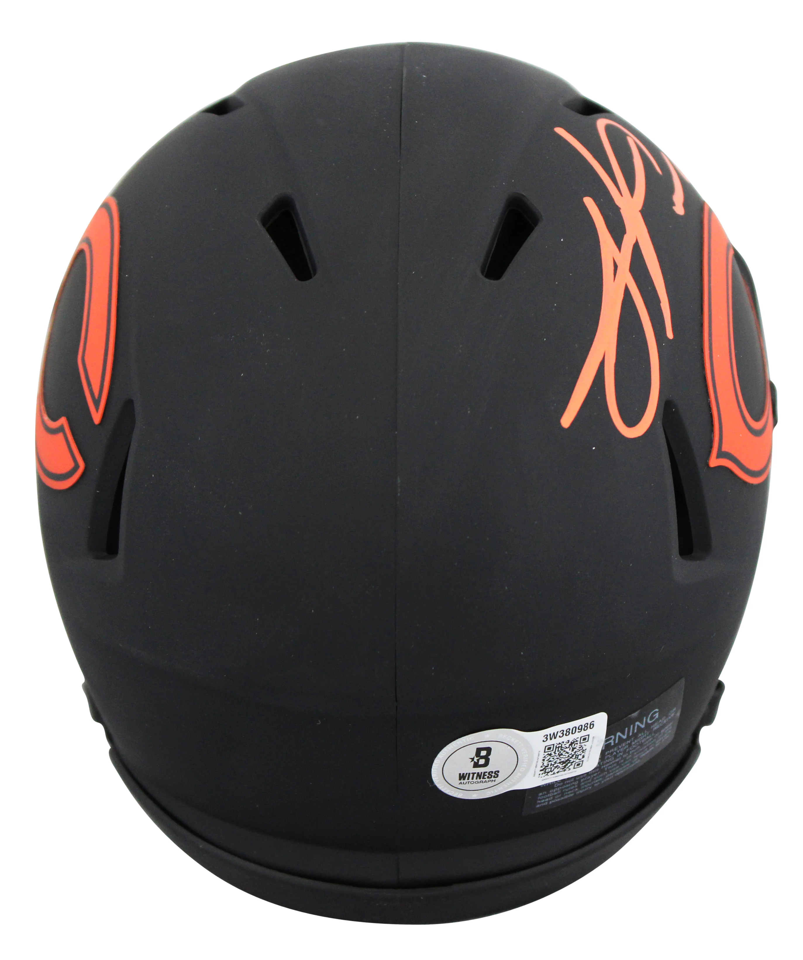 Bears Julius Peppers Signed Eclipse Speed Mini Helmet W/ Case BAS Witnessed - Image 4