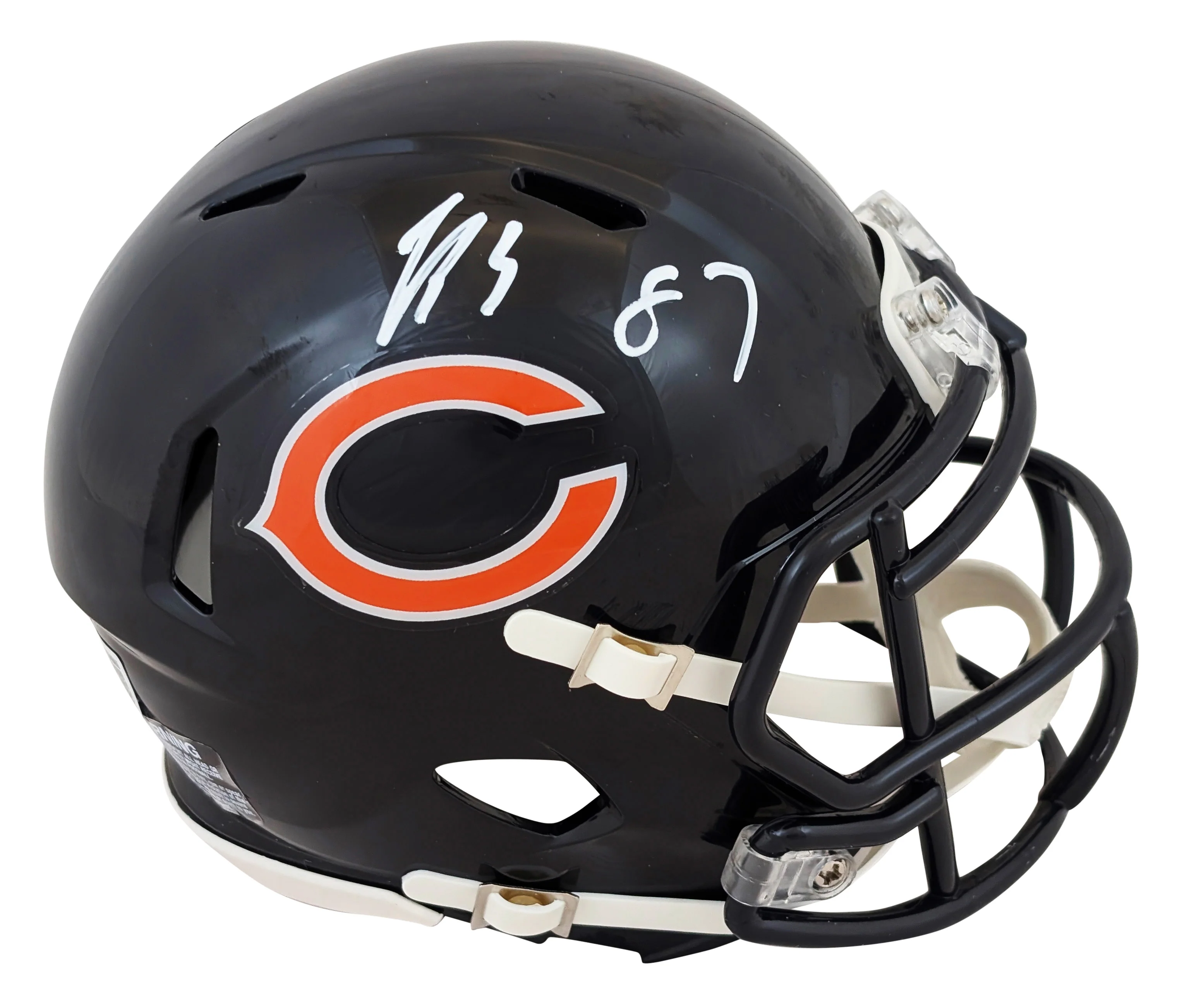 Bears Luther Burden III Authentic Signed Speed Mini Helmet W/ Case BAS Witnessed - Image 3