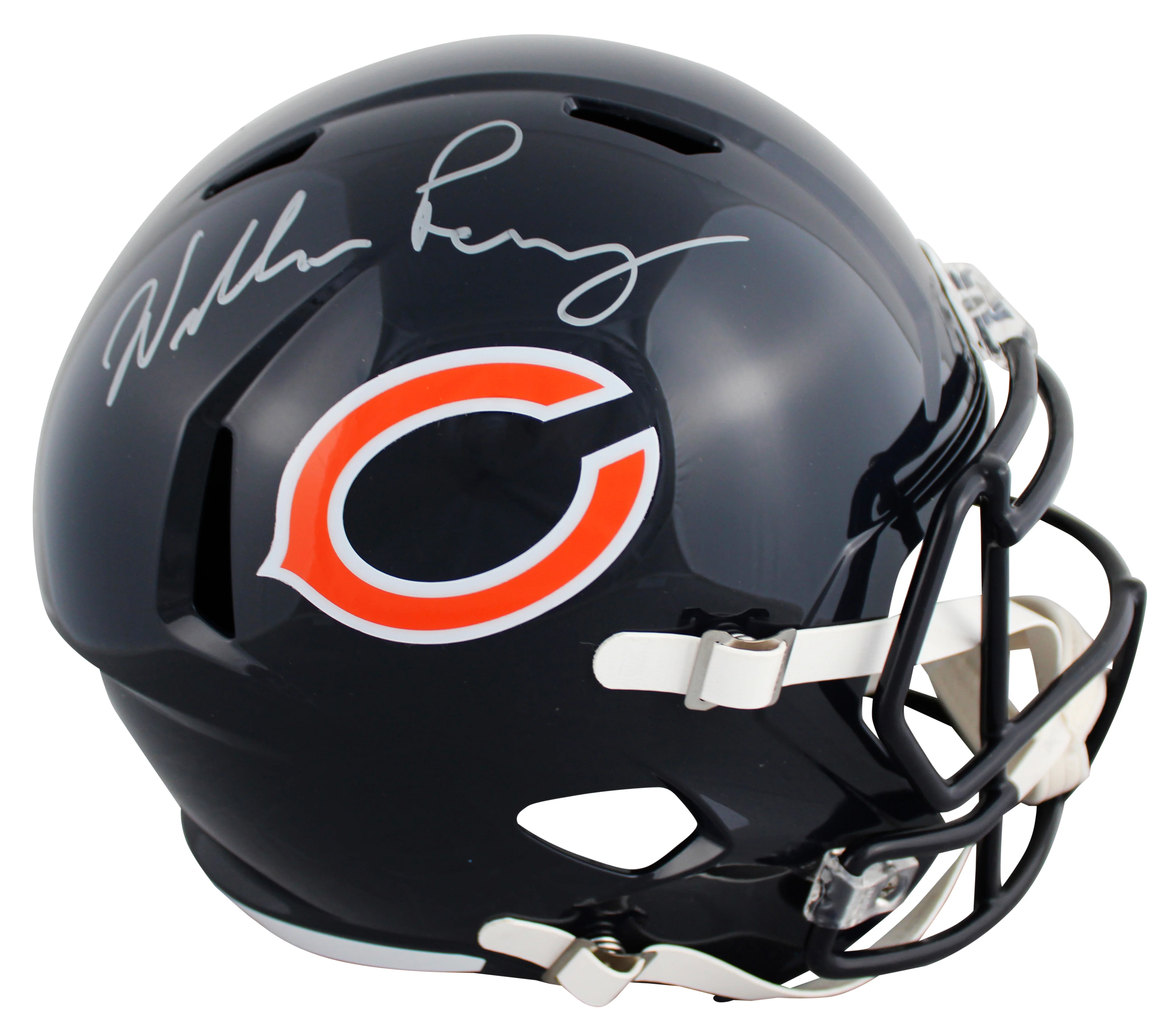 Bears William Perry Authentic Signed Full Size Speed Rep Helmet JSA Witness - Image 2