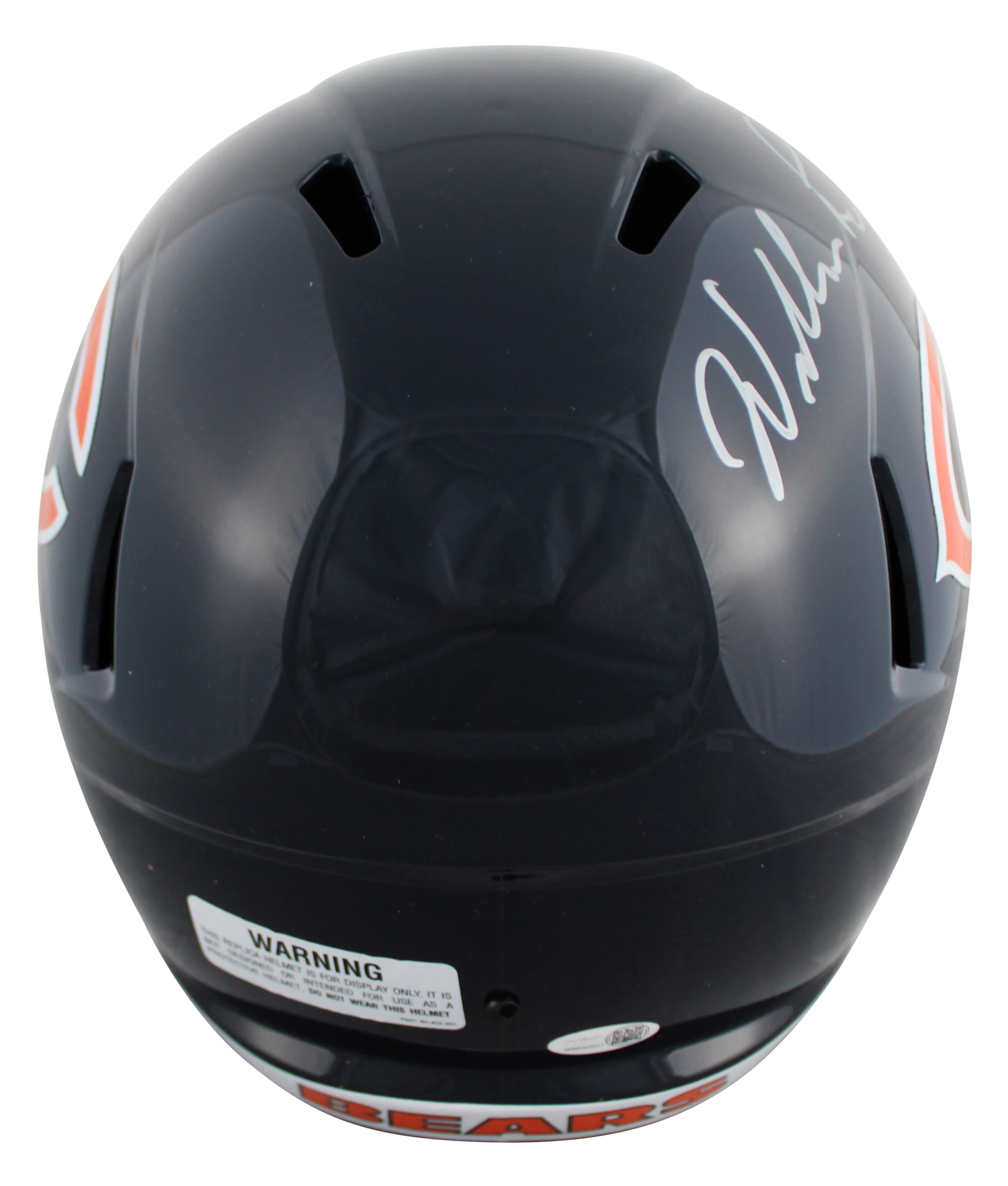 Bears William Perry Authentic Signed Full Size Speed Rep Helmet JSA Witness - Image 3