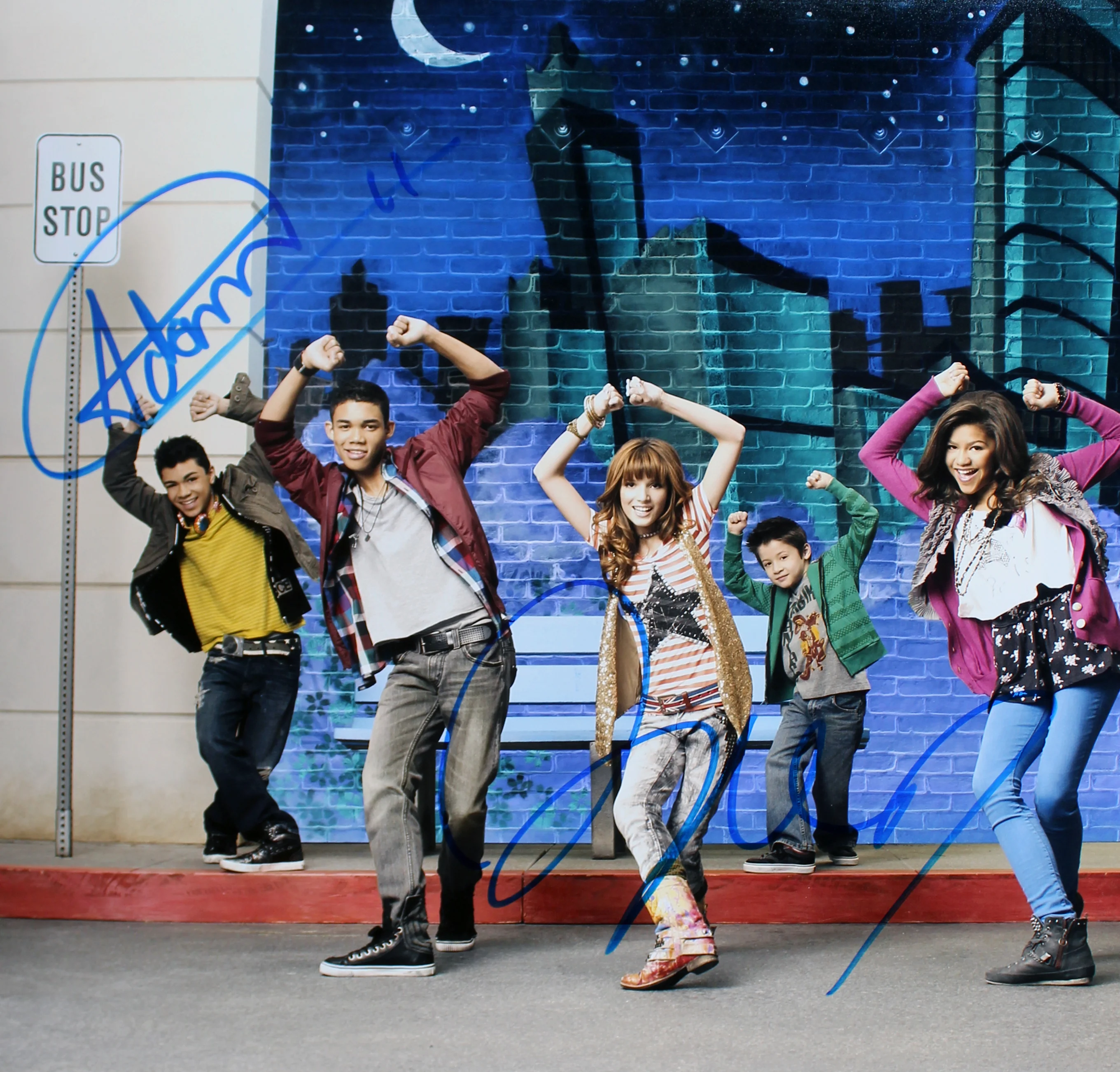 Bella Thorne & Adam Iryogen Shake It Up Signed 12x18 Photo BAS #BA75434 - Image 3