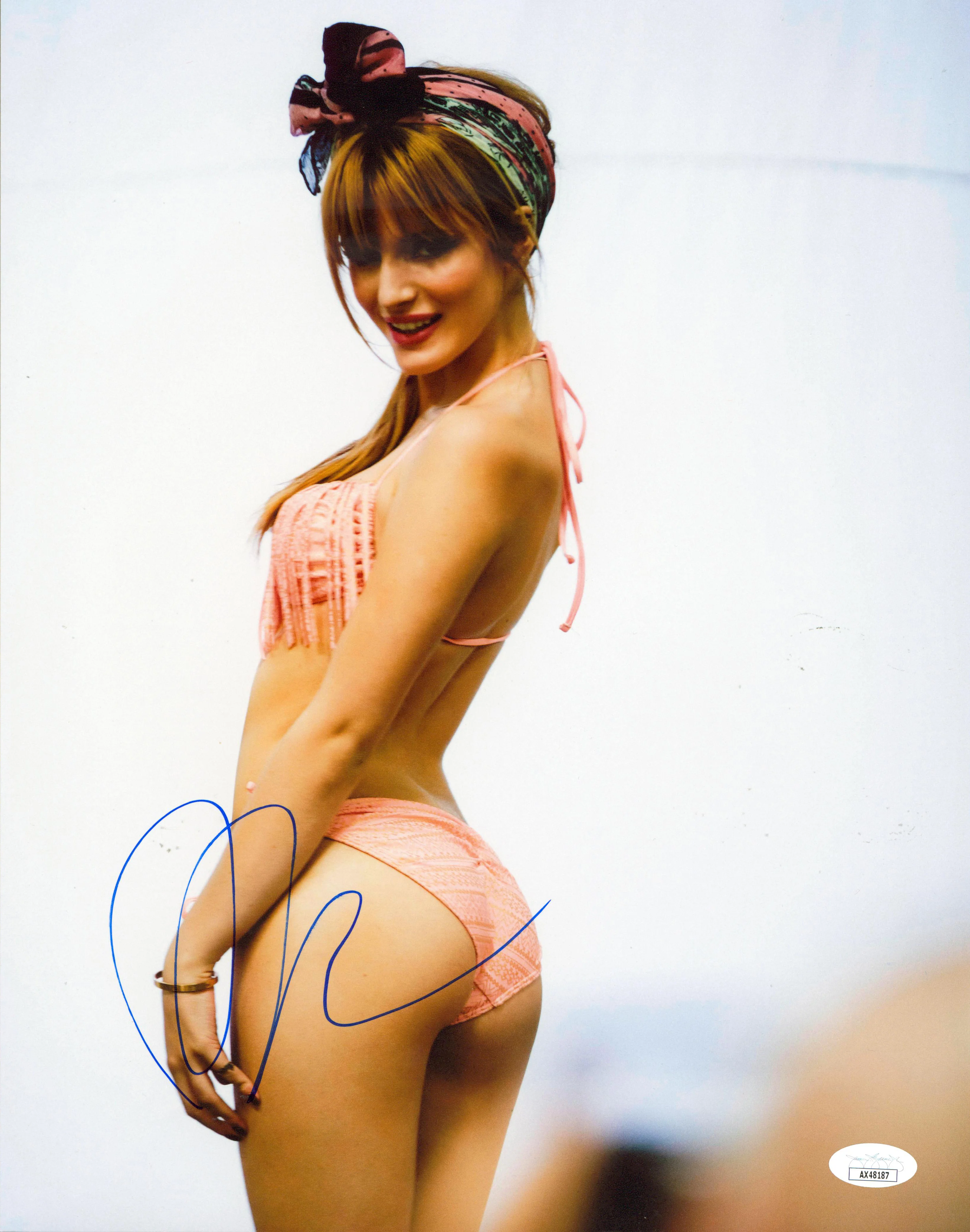 Bella Thorne The Babysitter Authentic Signed 11x14 Sexy Photo JSA #AX48187
