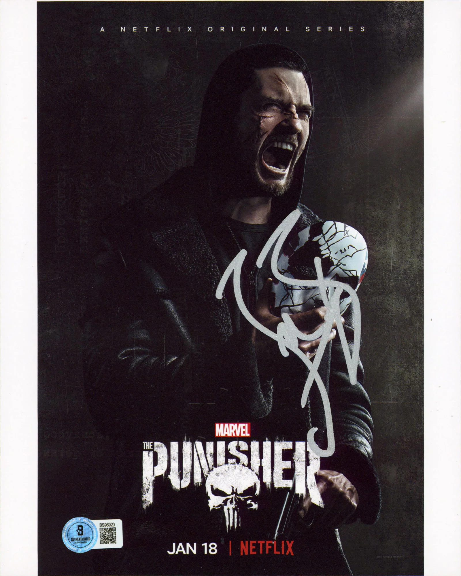 Ben Barnes The Punisher Authentic Signed 8x10 Vertical Photo BAS #BS96920 - Image 2