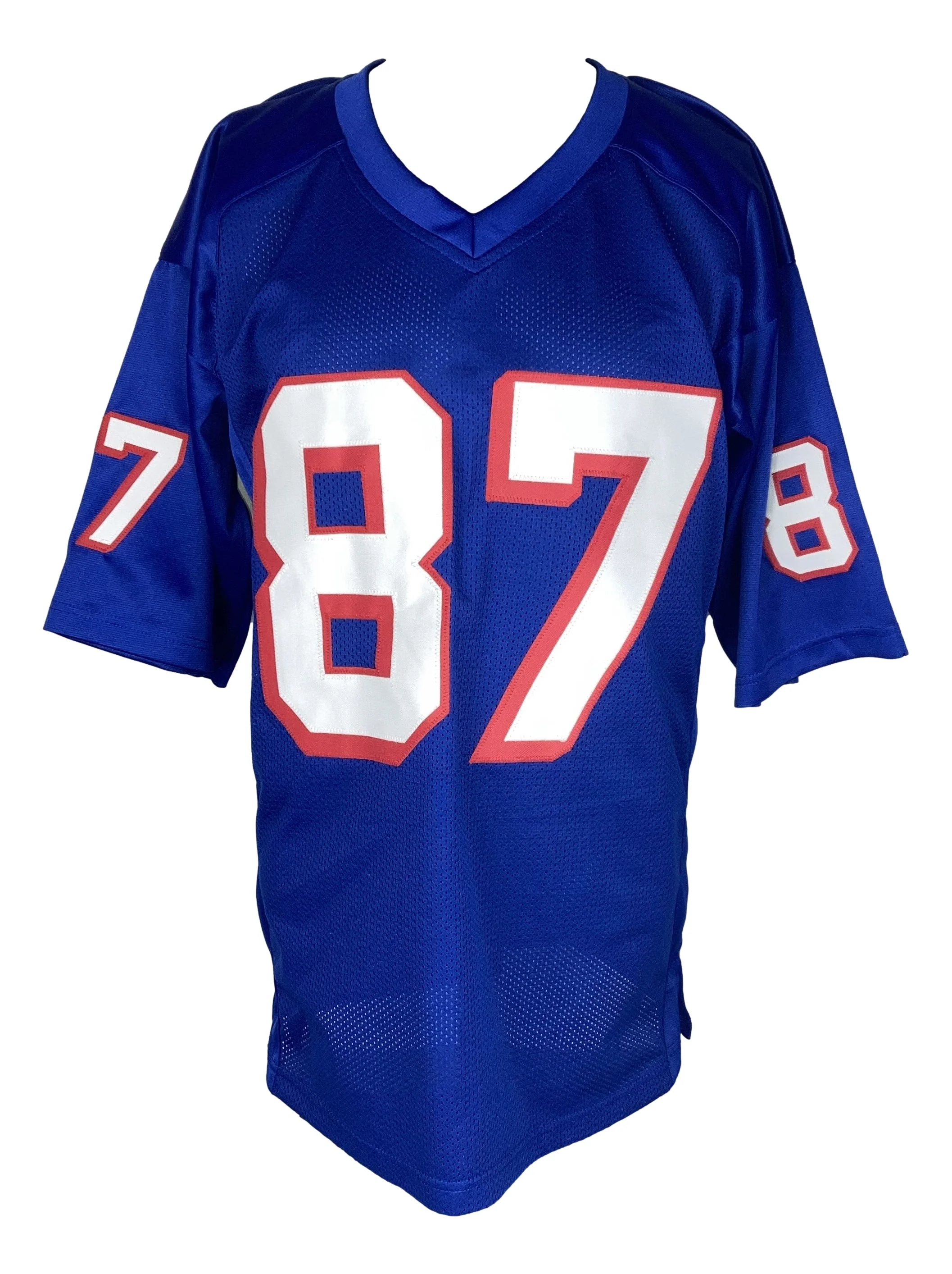 Ben Coates New England Signed Blue Football Jersey JSA Hologram - Image 2