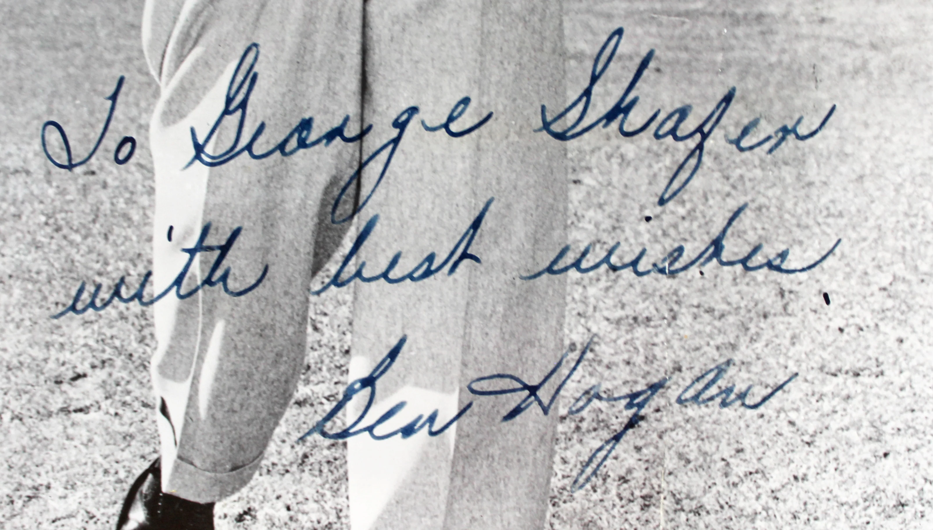 Ben Hogan "To George Shafer with best wishes" Signed 8x10 Photo BAS #AD64166 - Image 3