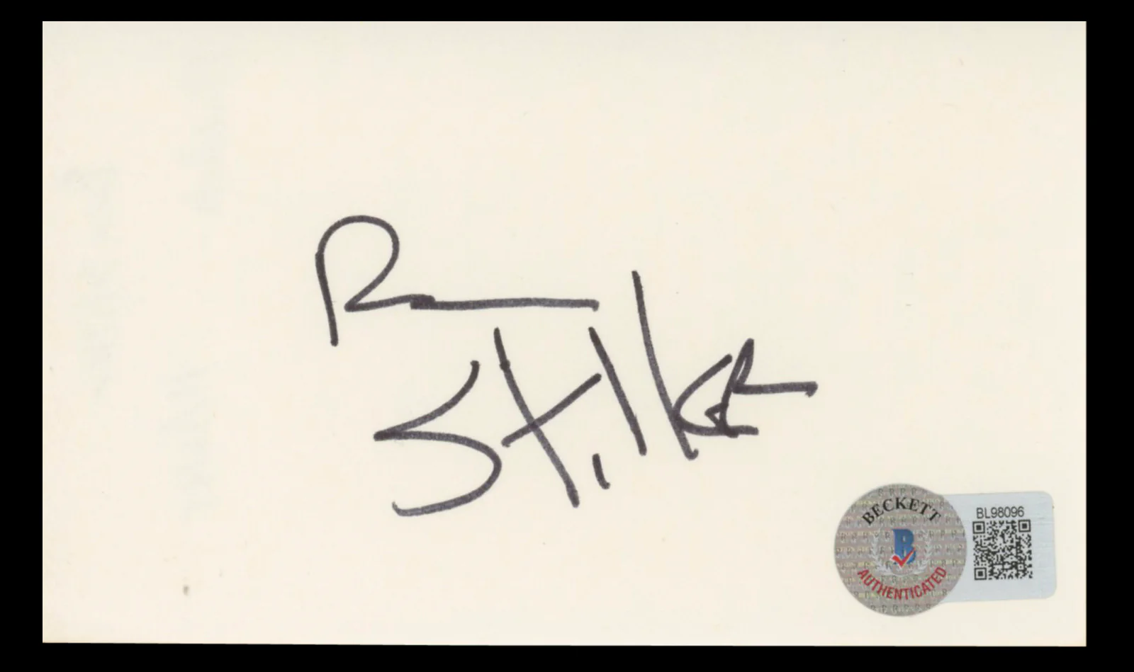 Ben Stiller Zoolander Authentic Signed 3x5 Index Card Autographed BAS #BL98096 - Image 2