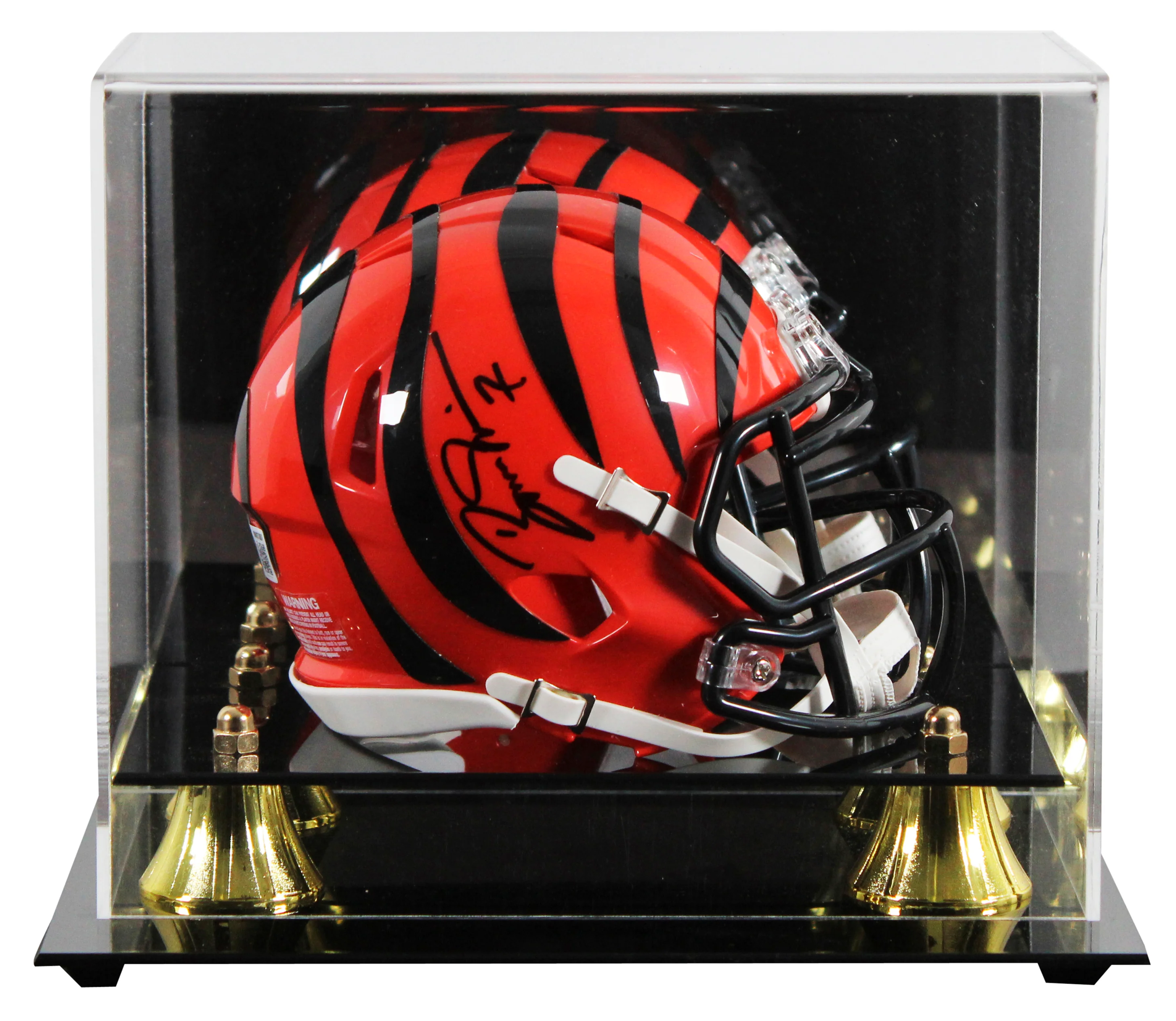 Bengals Boomer Esiason Authentic Signed Speed Mini Helmet W/ Case BAS - Image 2