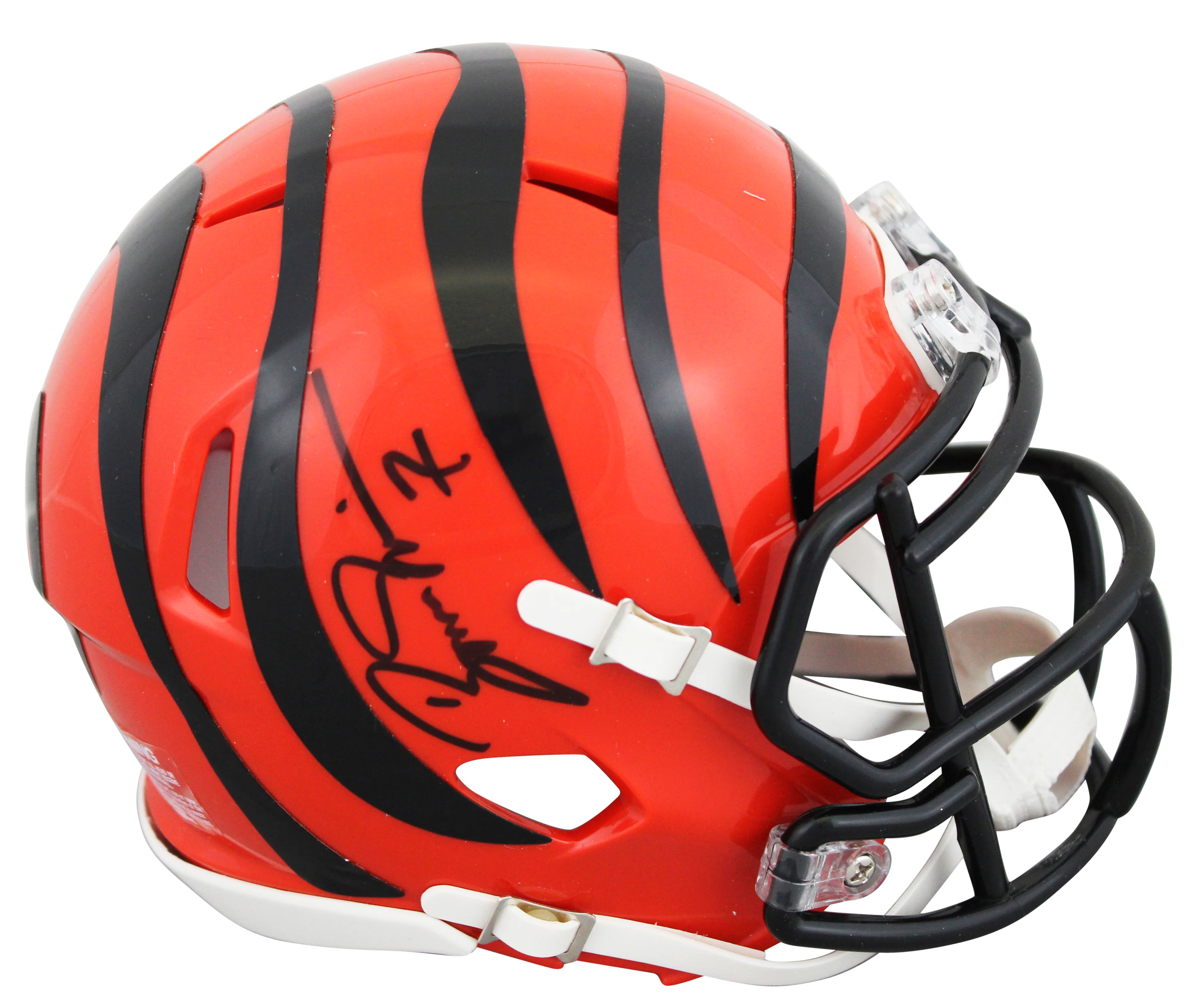 Bengals Boomer Esiason Authentic Signed Speed Mini Helmet W/ Case BAS - Image 3