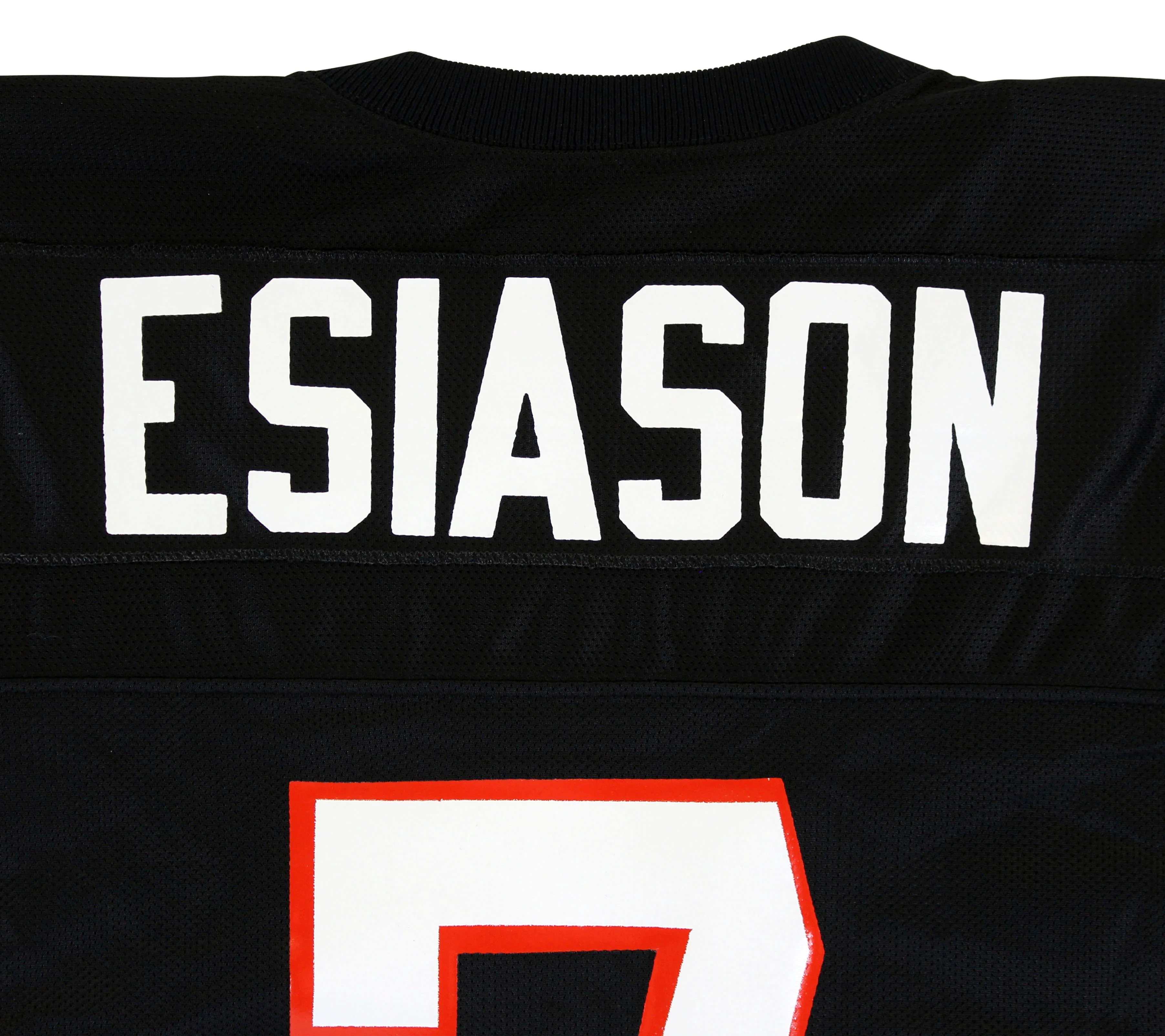 Bengals Boomer Esiason Signed Game Issued Black Champion Jersey BAS #X71283 - Image 8
