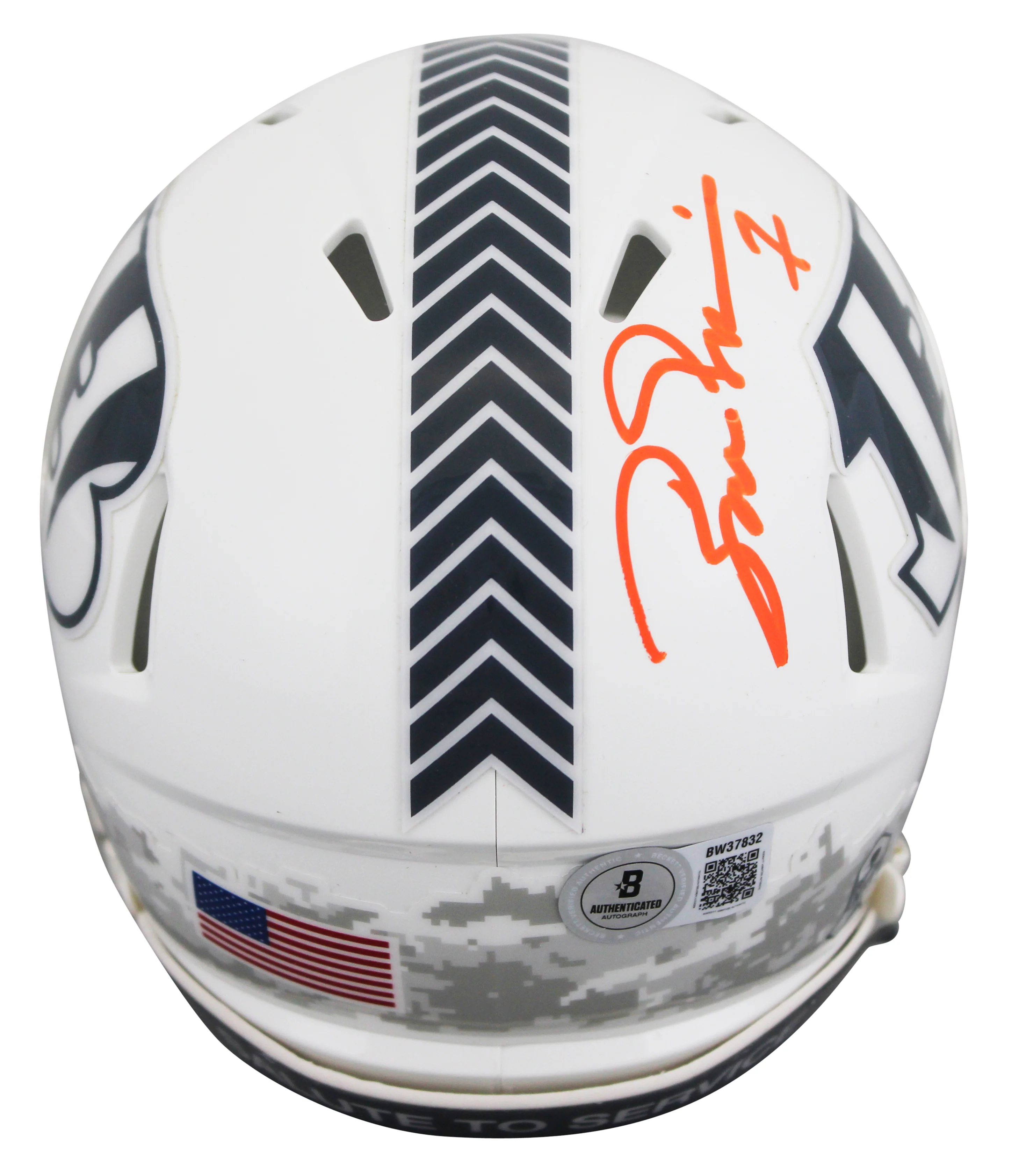 Bengals Boomer Esiason Signed STS III Speed Mini Helmet W/ Case BAS Witnessed - Image 4