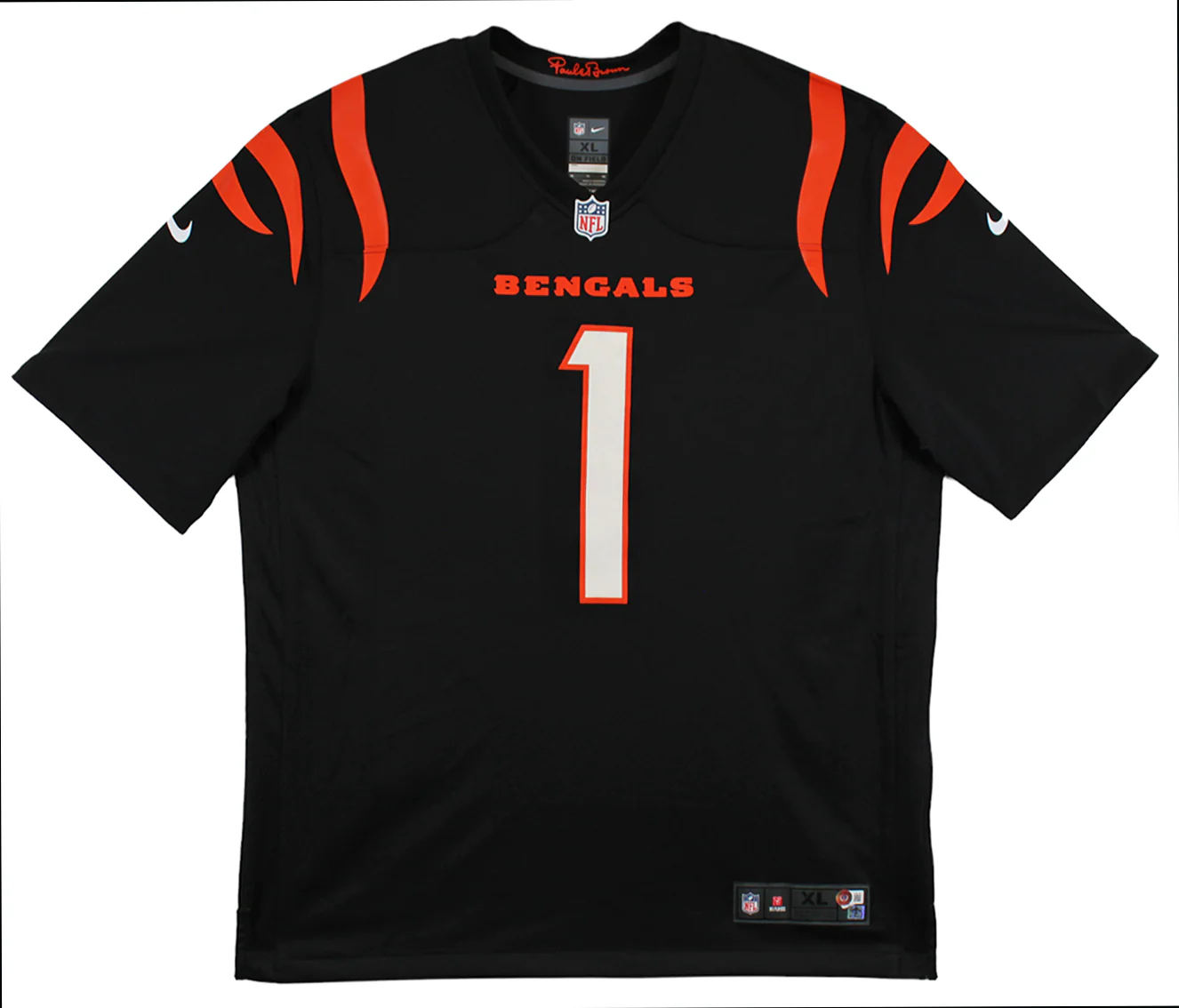 Bengals Ja'Marr Chase Authentic Signed Black Nike Game Jersey BAS Witnessed - Image 4
