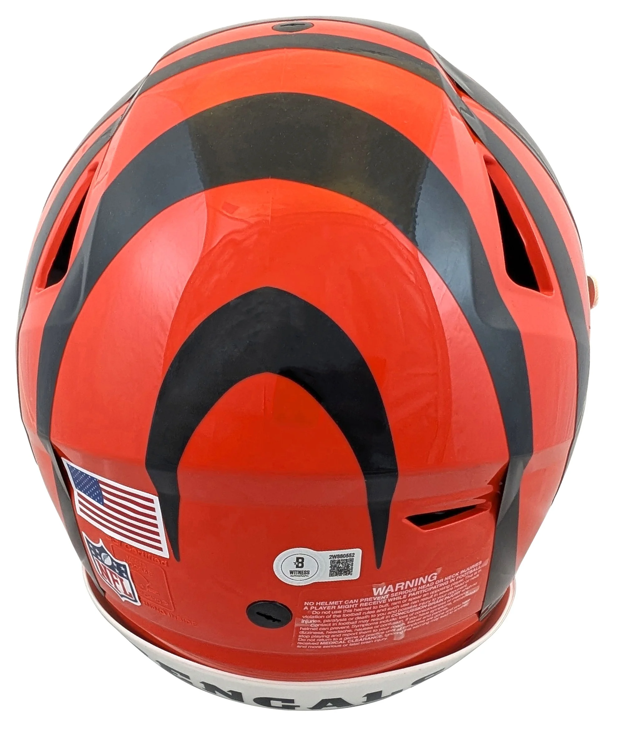 Bengals Ja'Marr Chase Authentic Signed Speed Flex Full Size Helmet BAS Witnessed - Image 4