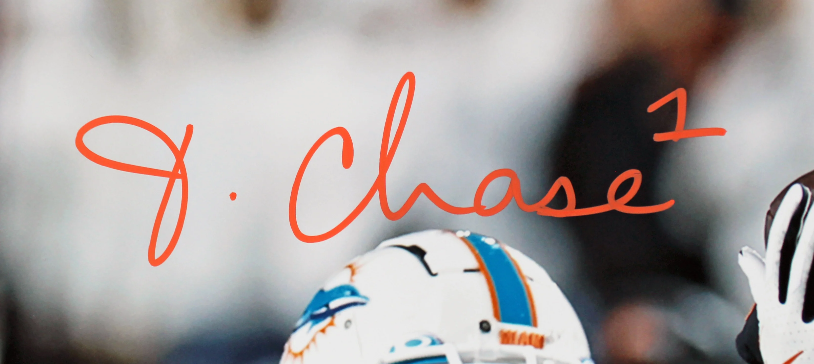 Bengals Ja'Marr Chase Signed 16x20 Horizontal Photo vs. Dolphins BAS Witnessed - Image 3