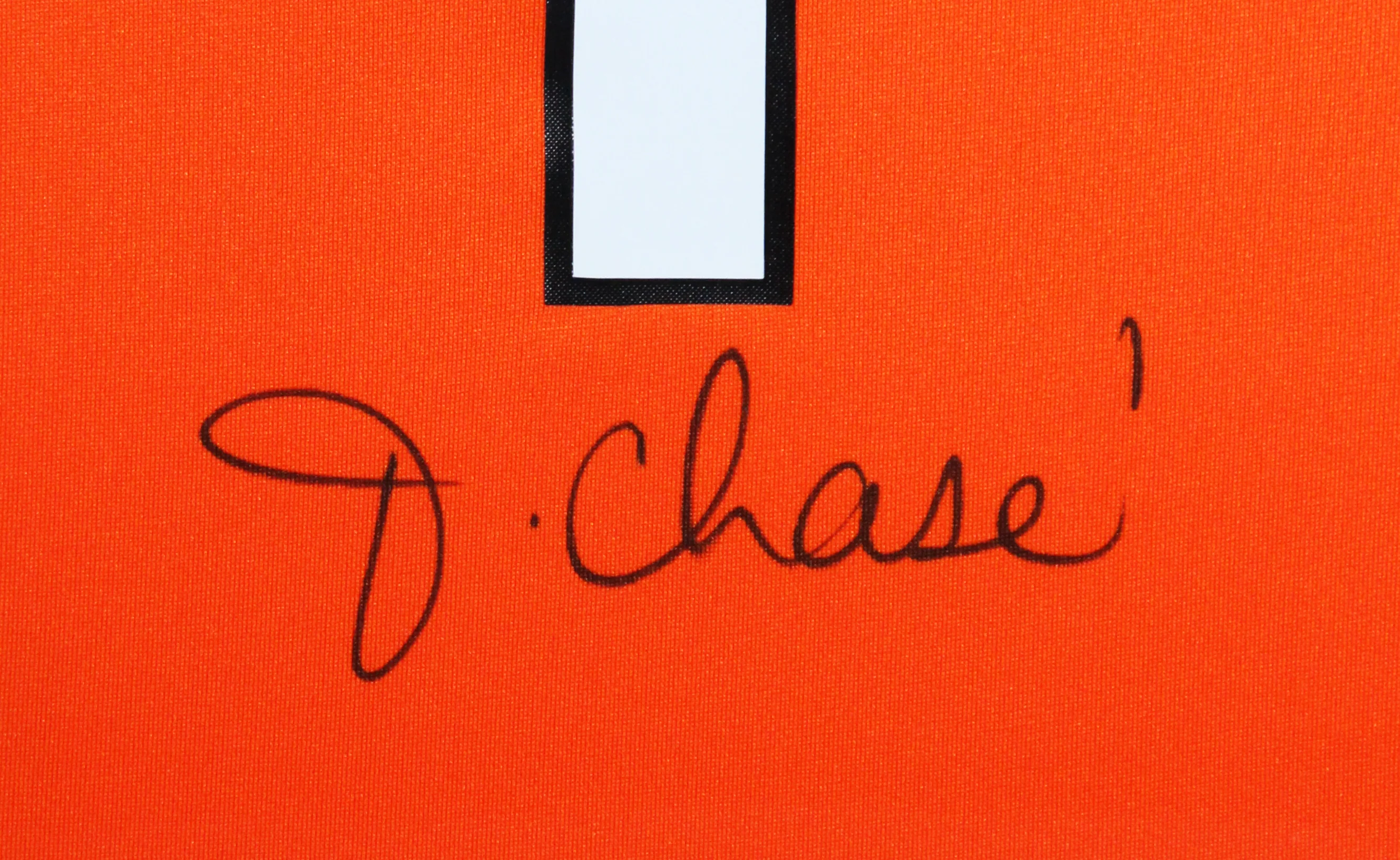 Bengals Ja'Marr Chase Signed Orange TB Nike Game Framed Jersey BAS Witnessed - Image 3