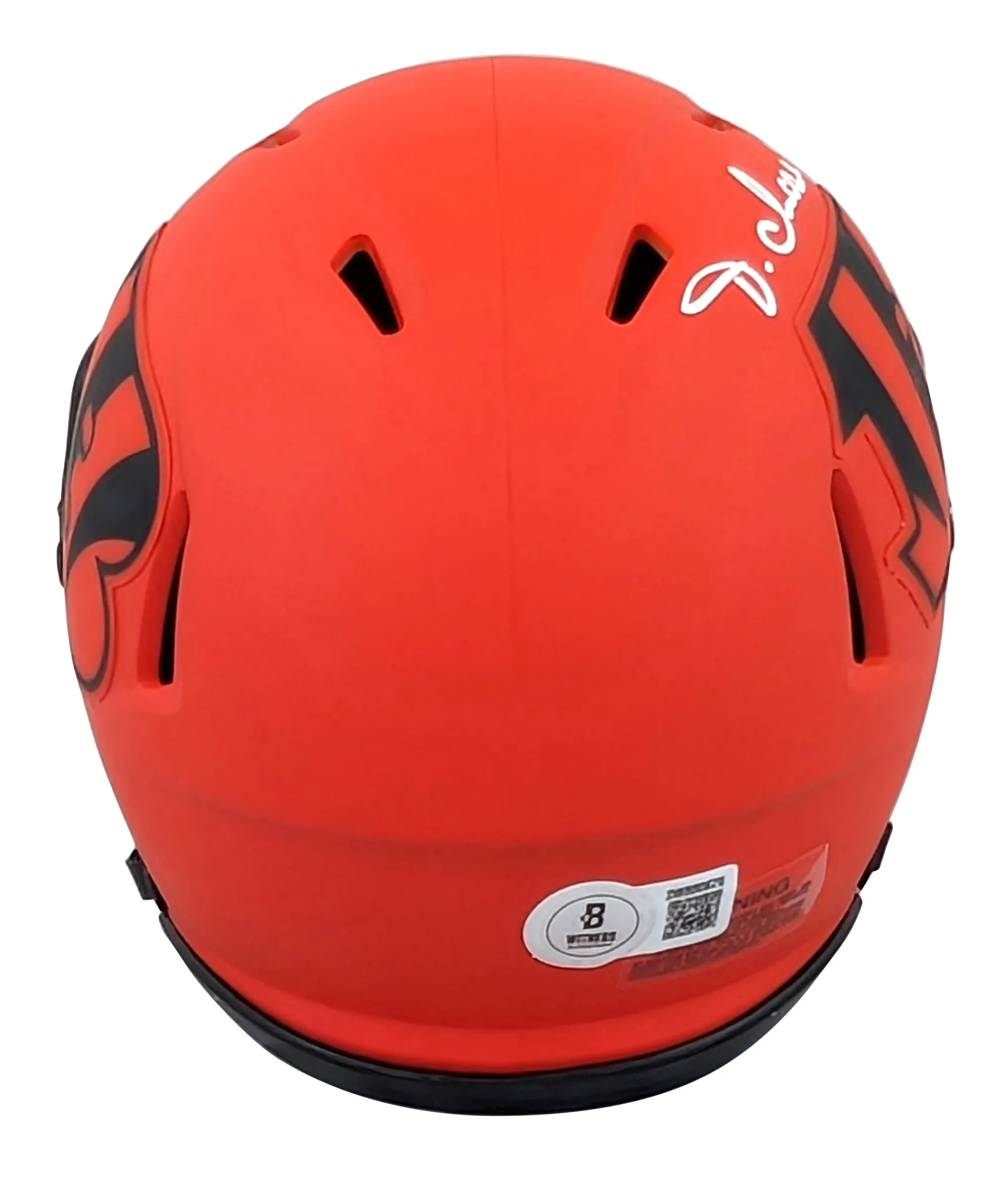 Bengals Ja'Marr Chase Signed Rave Speed Mini Helmet W/ Case BAS Witnessed - Image 4