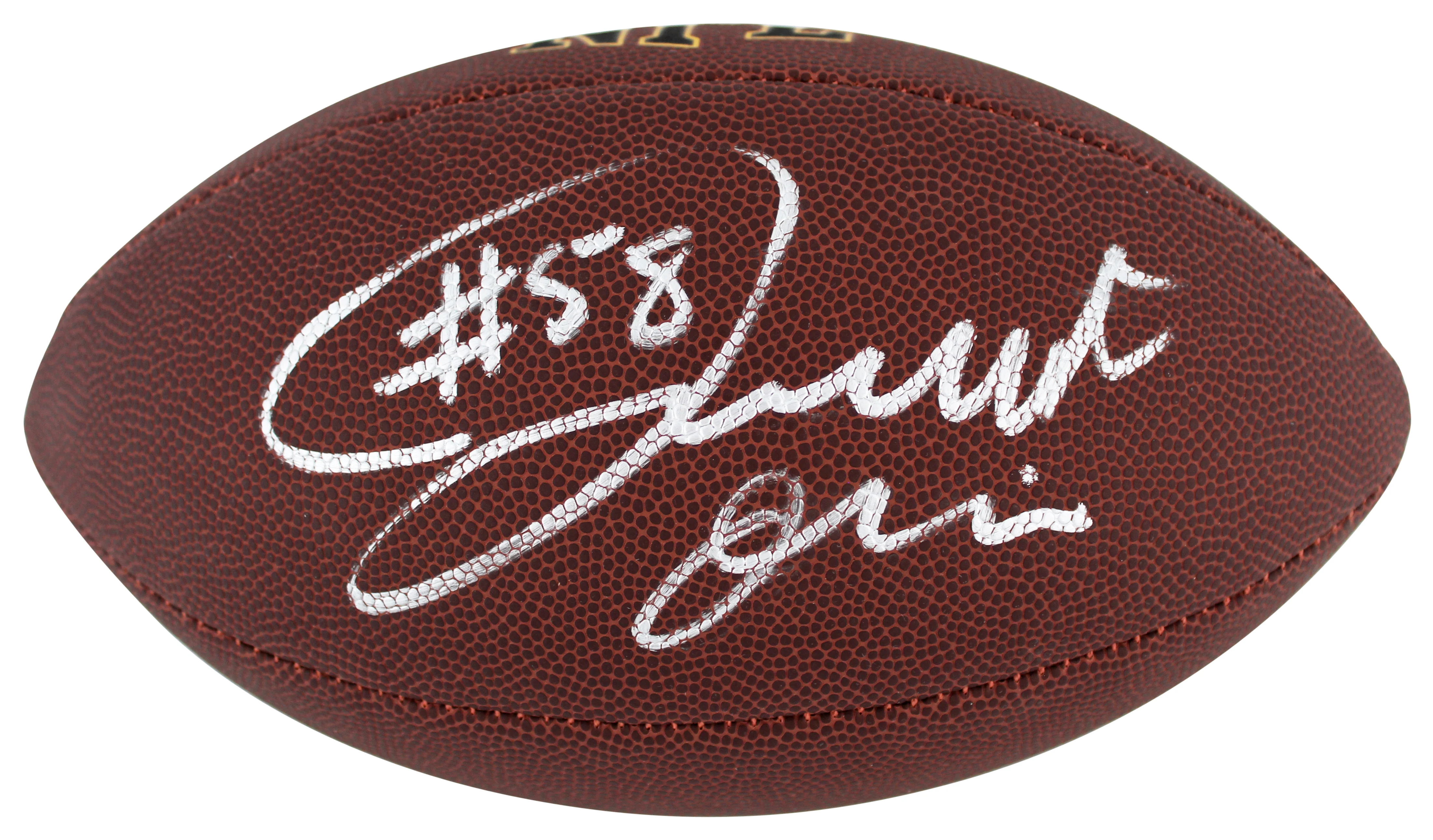 Bengals Joseph Ossai Authentic Signed Wilson Super Grip Nfl Football BAS Witness - Image 3