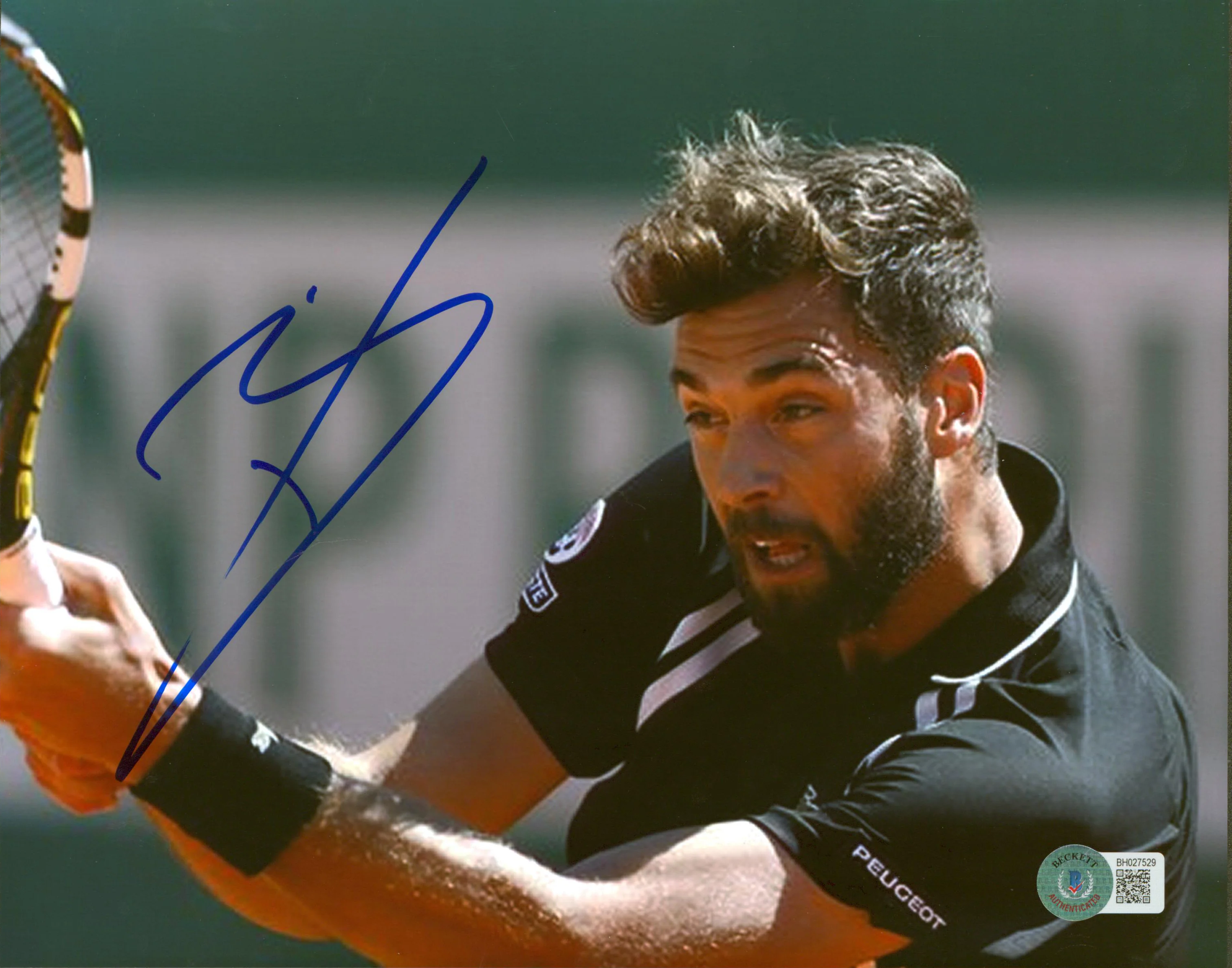 Beniot Paire Authentic Signed 8x10 Photo Autographed BAS #BH027529 - Image 2