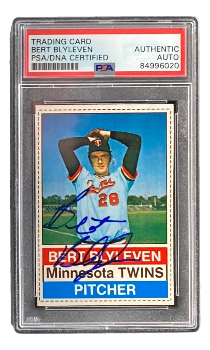 Bert Blyleven Signed Minnesota Twins 1976 Hostess #116 Trading Card PSA/DNA - Image 3