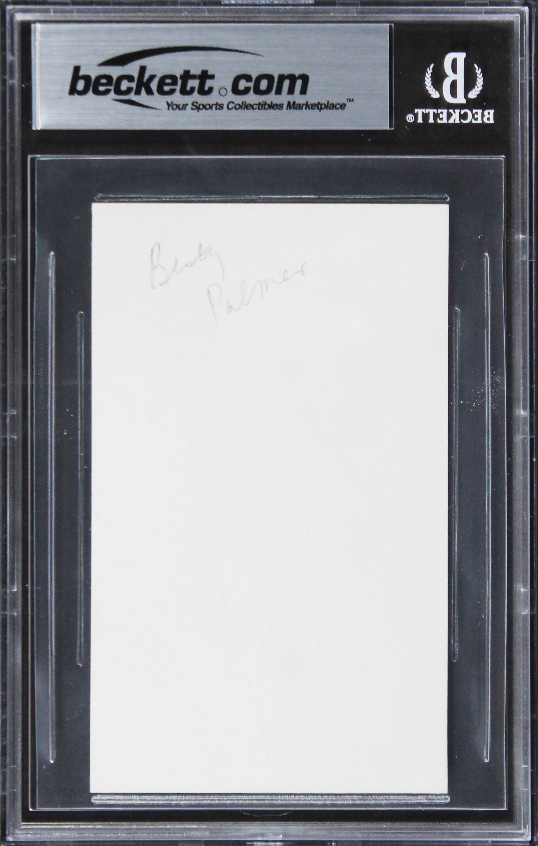 Betsy Palmer Friday The 13th Authentic Signed 3x5 Index Card BAS Slabbed 2 - Image 3